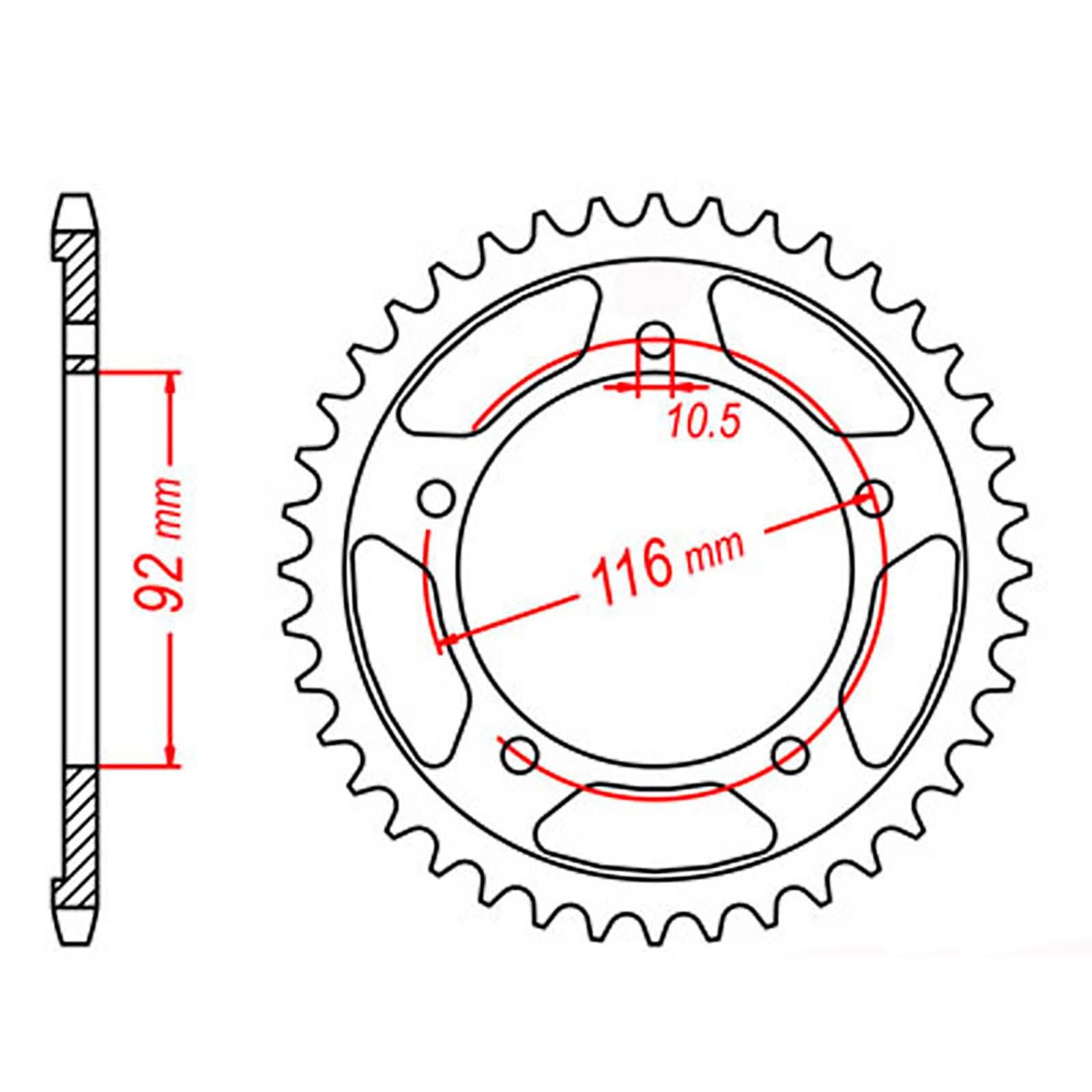 New MTX 1493 Steel Sprocket - Rear #530 (41T) #SPR454241