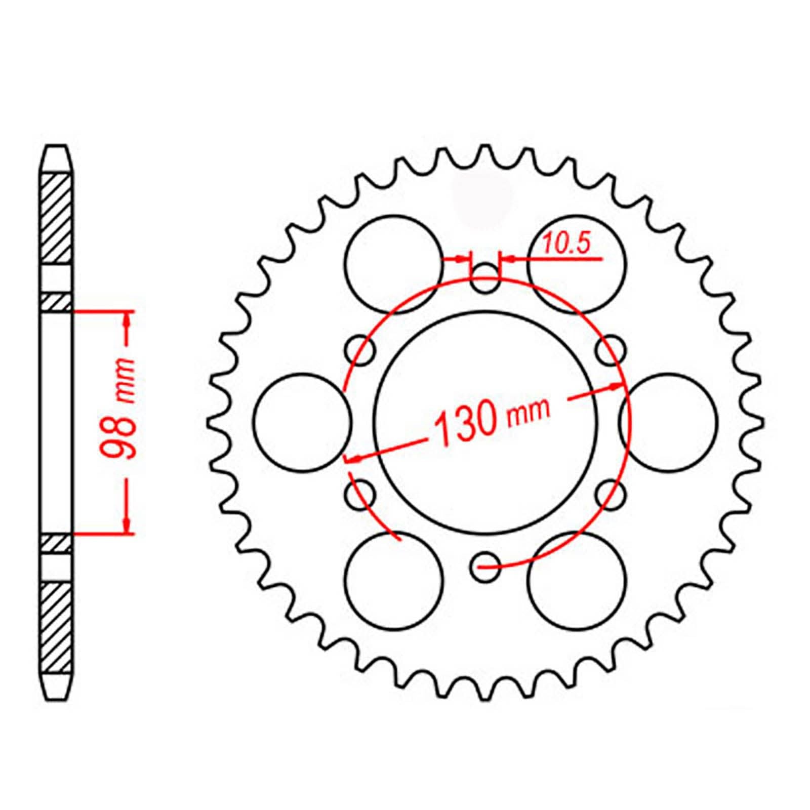 New MTX 483 Steel Sprocket - Rear #630 (35T) #SPR48335