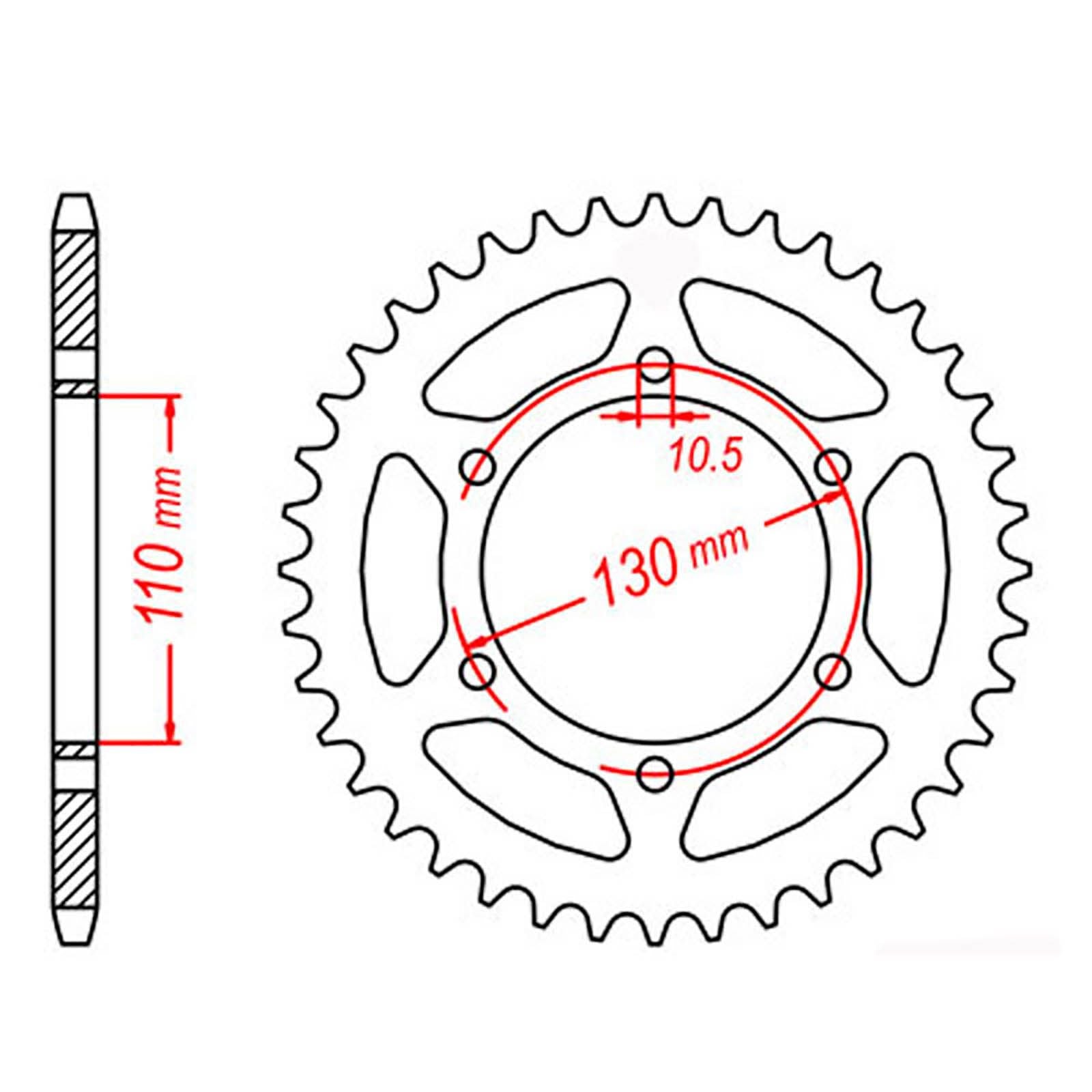 New MTX 486 Steel Sprocket - Rear #520 (37T) #SPR50437