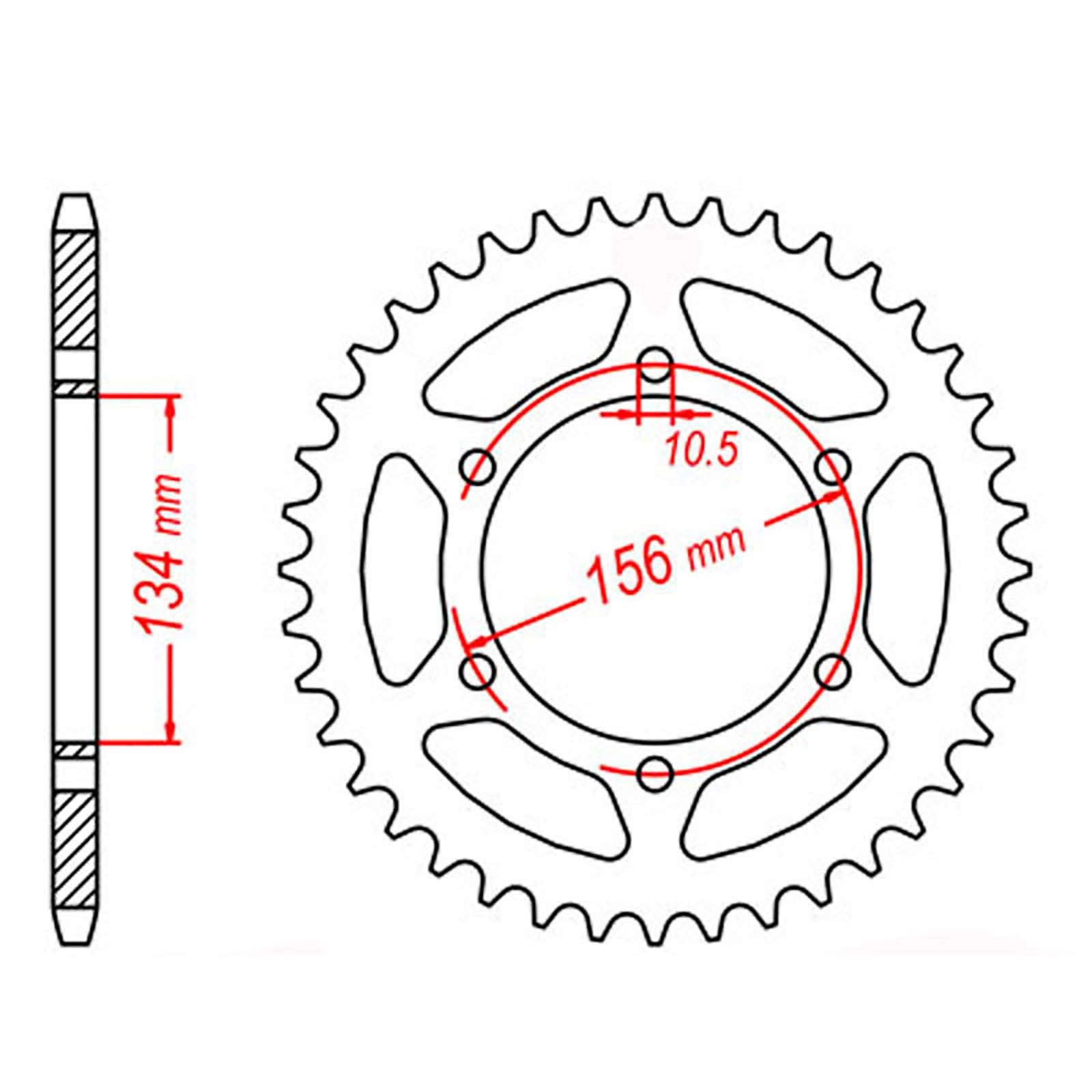 New MTX 472 Steel Sprocket - Rear #520 (40T) #SPR50840