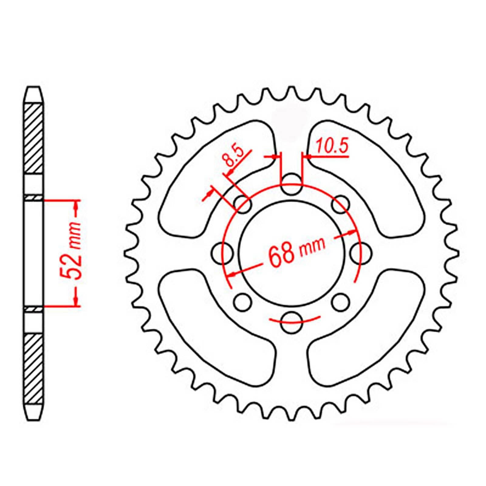 New MTX 801 Steel Sprocket - Rear #420 (28T) #SPR80128