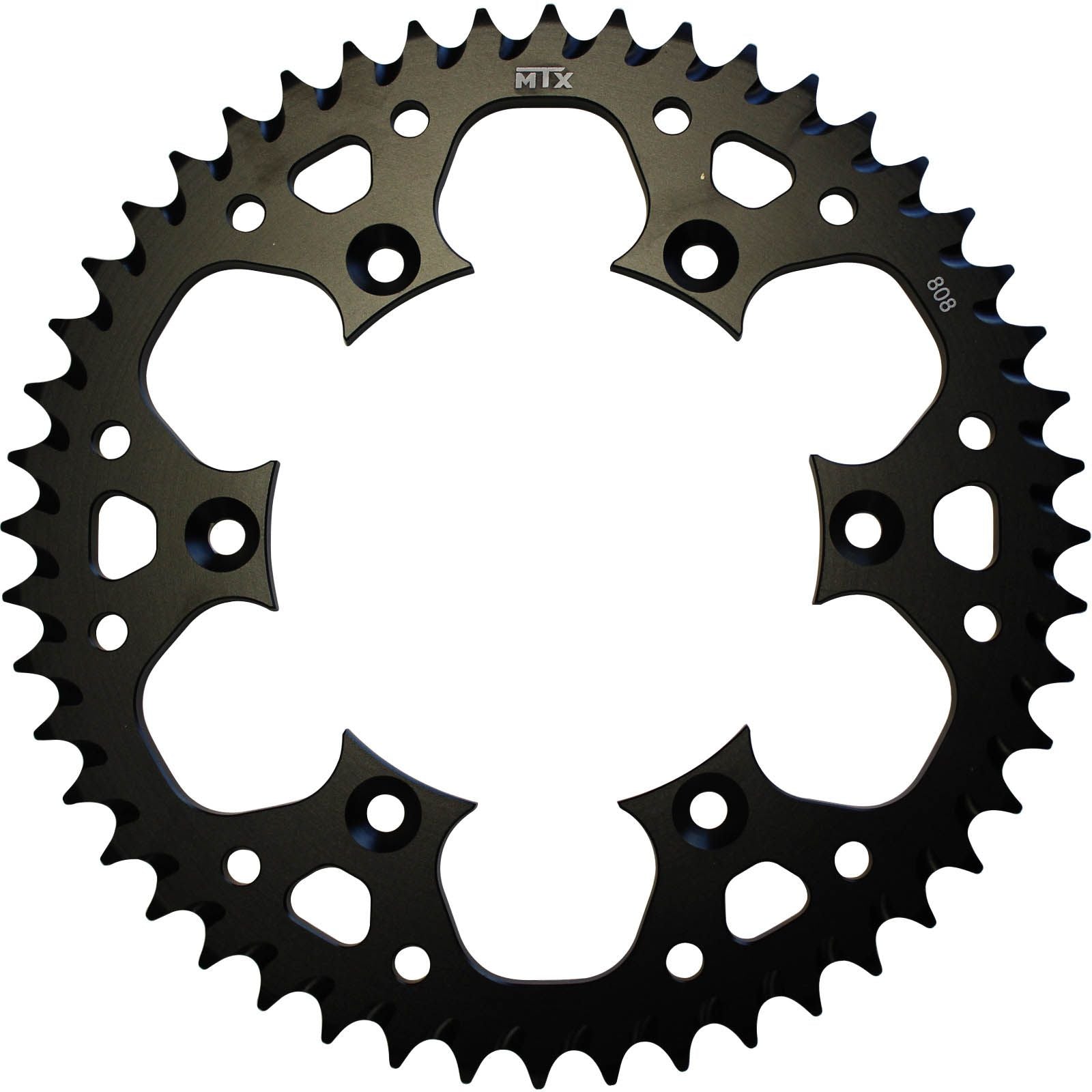 New MTX 808 Zero Aluminium Rear Sprocket #520 - Black (47T) #SPR80847ZBLK