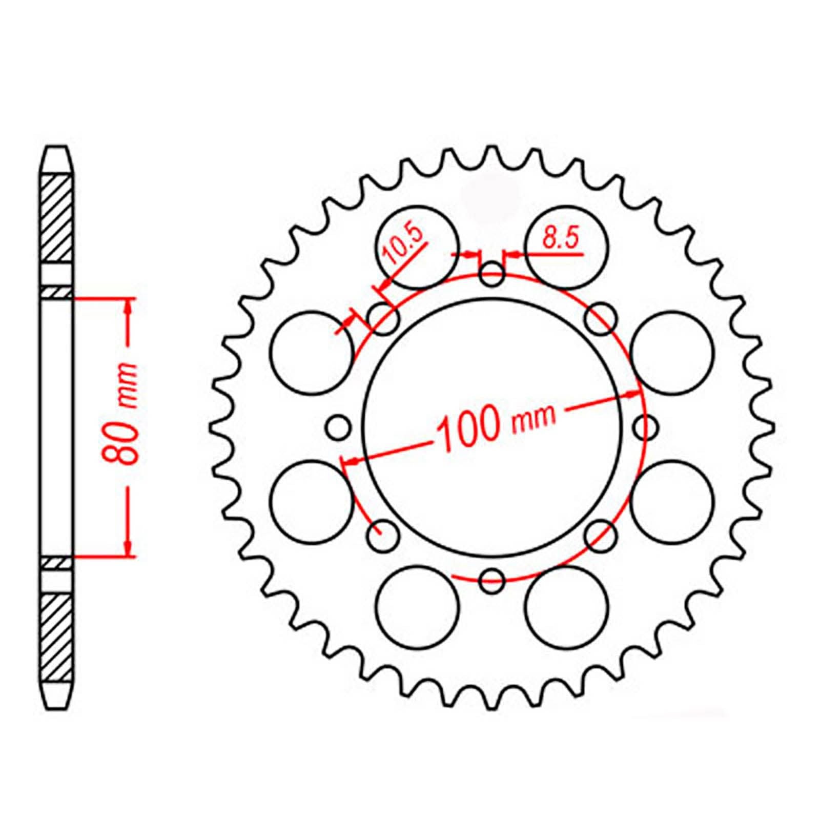 New MTX 819/2 Steel Sprocket - Rear #520 (41T) #SPR81941