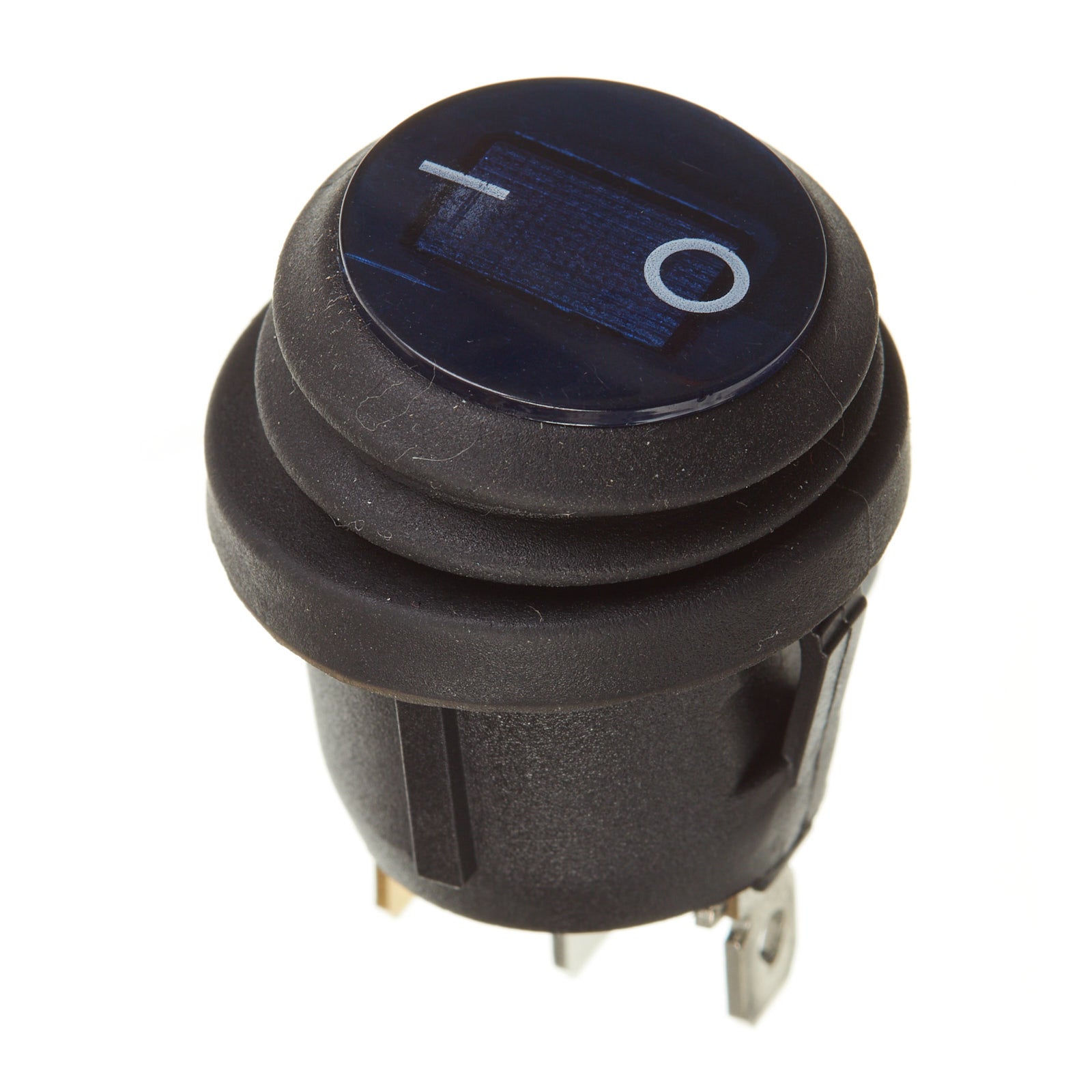 New WHITES 12V Rocker Switch On-Off Blue Waterproof Round #SWW001 | Australian Moto Spares
