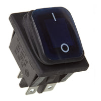 New WHITES 12V Rocker Switch On-Off Blue Waterproof 30x22 Rectang #SWW004 | Australian Moto Spares