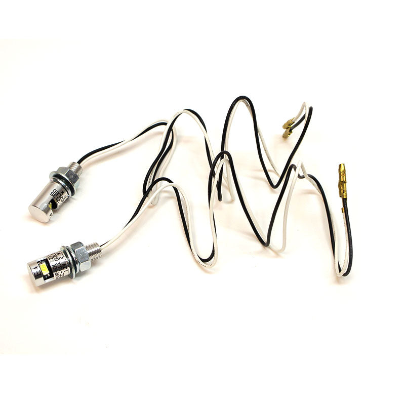 New WHITES Number Plate LED Bolt Light 17x12 - Silicon (Pair) #TLLEDNPB1410 | Australian Moto Spares