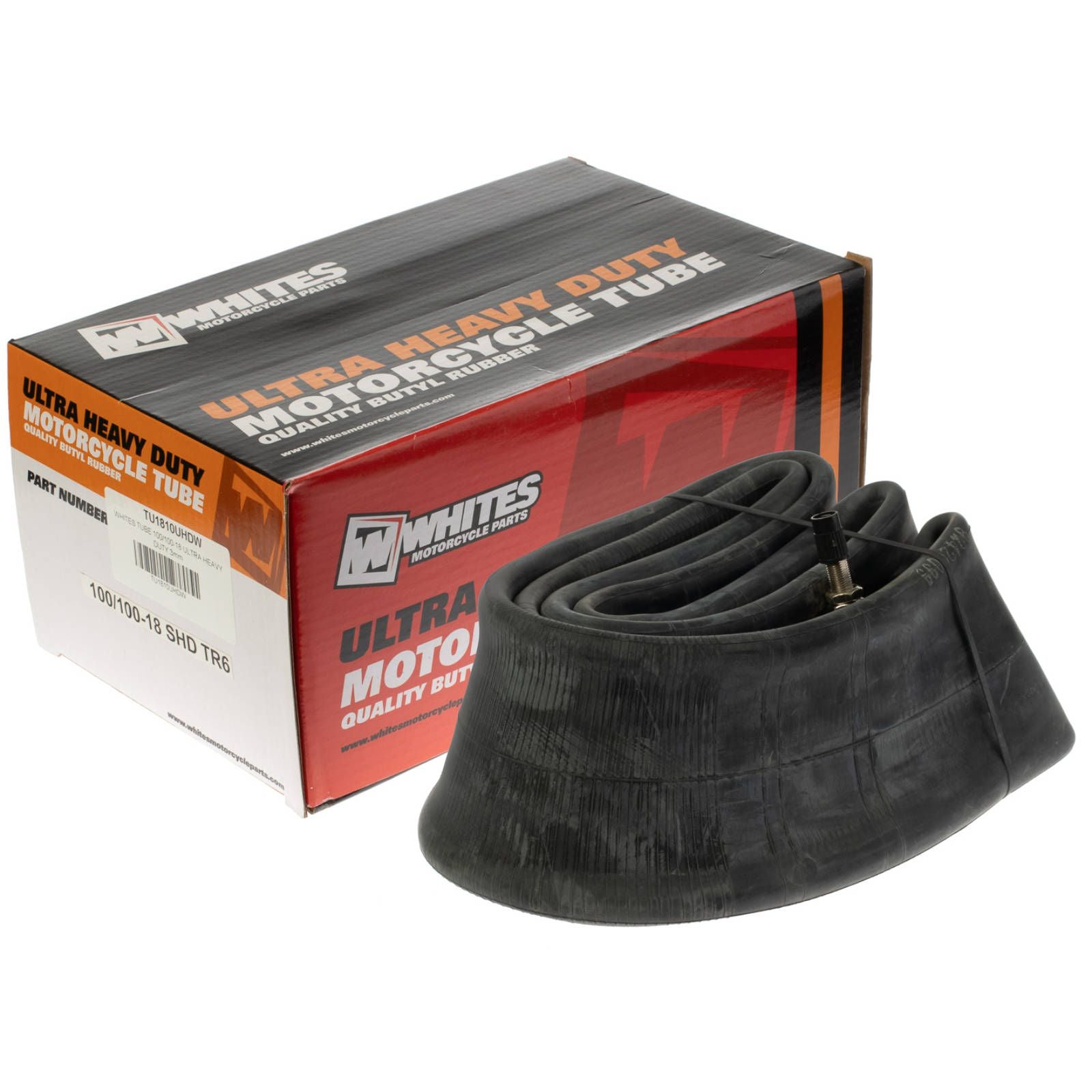 WHITES Motorcycle Inner Tire Tube 100/100-18 Ultra Heavy Duty 3mm #TU1810UHDW