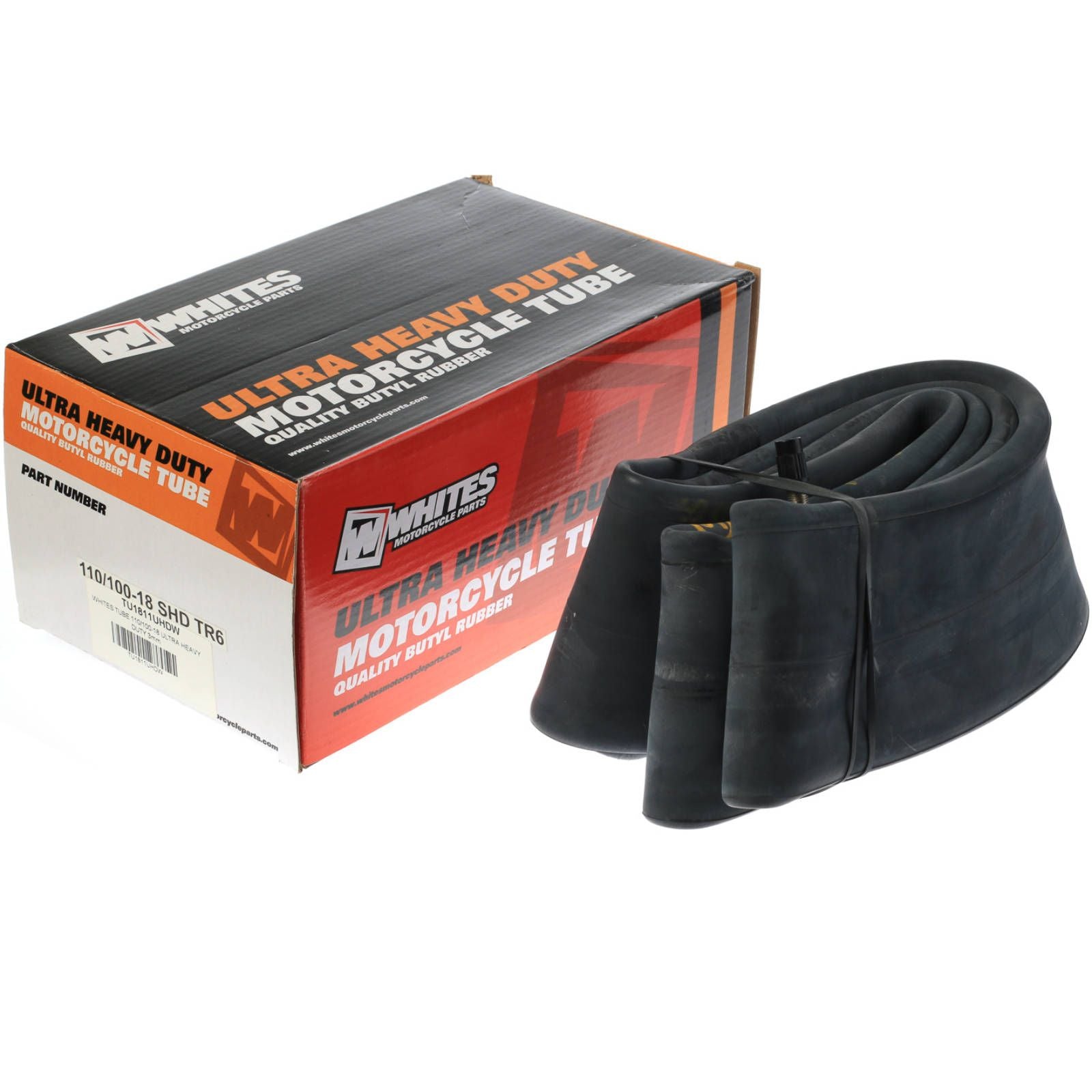 WHITES Motorcycle Inner Tire Tube 110/100-18 Ultra Heavy Duty 3mm #TU1811UHDW