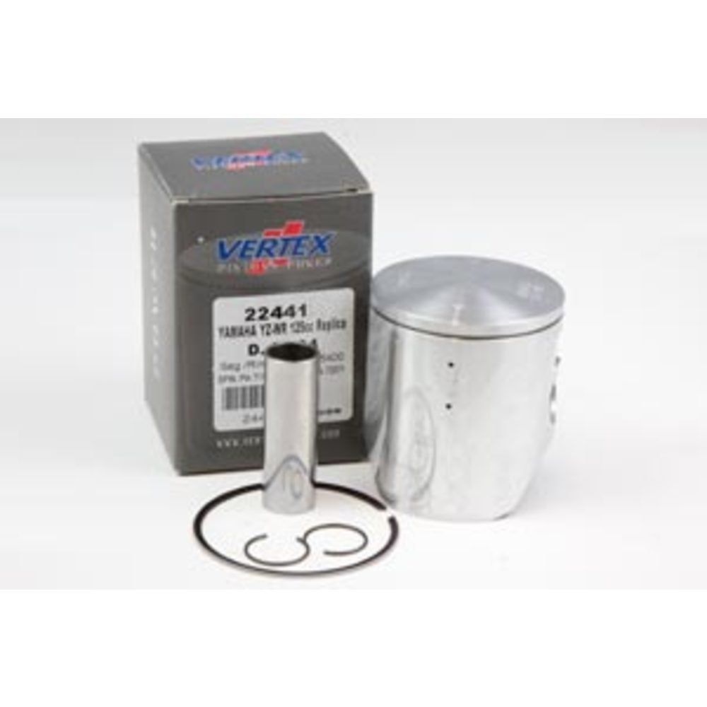 New VERTEX Piston Kit (inc Rings, Pin, Clips) For YAMAHA YZ125 V-22441B | Australian Moto Spares