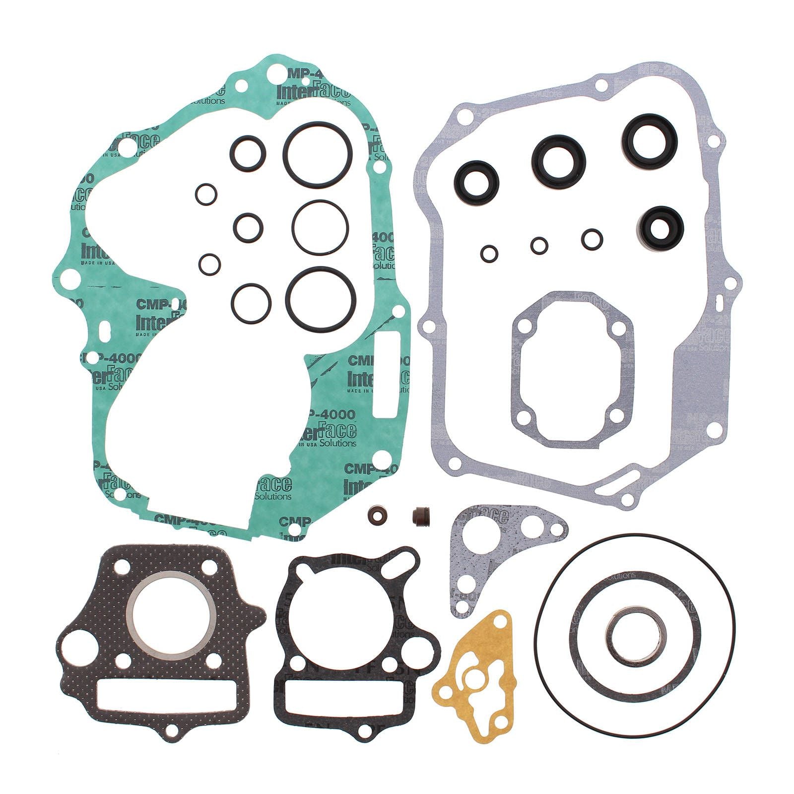 New VERTEX Engine Complete Gasket Set With Oil Seals For Honda #VER811209