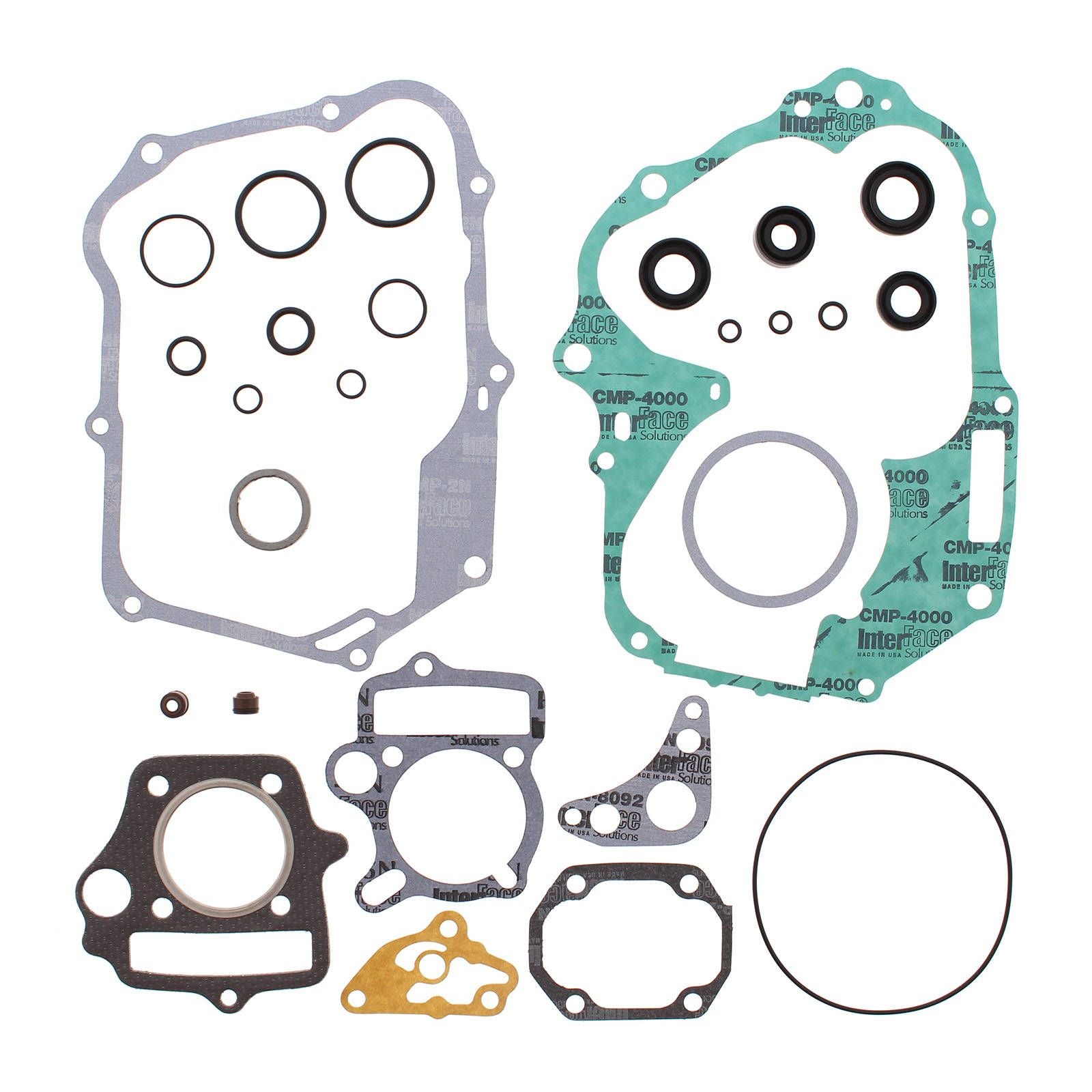 New VERTEX Engine Complete Gasket Set With Oil Seals For Honda #VER811210