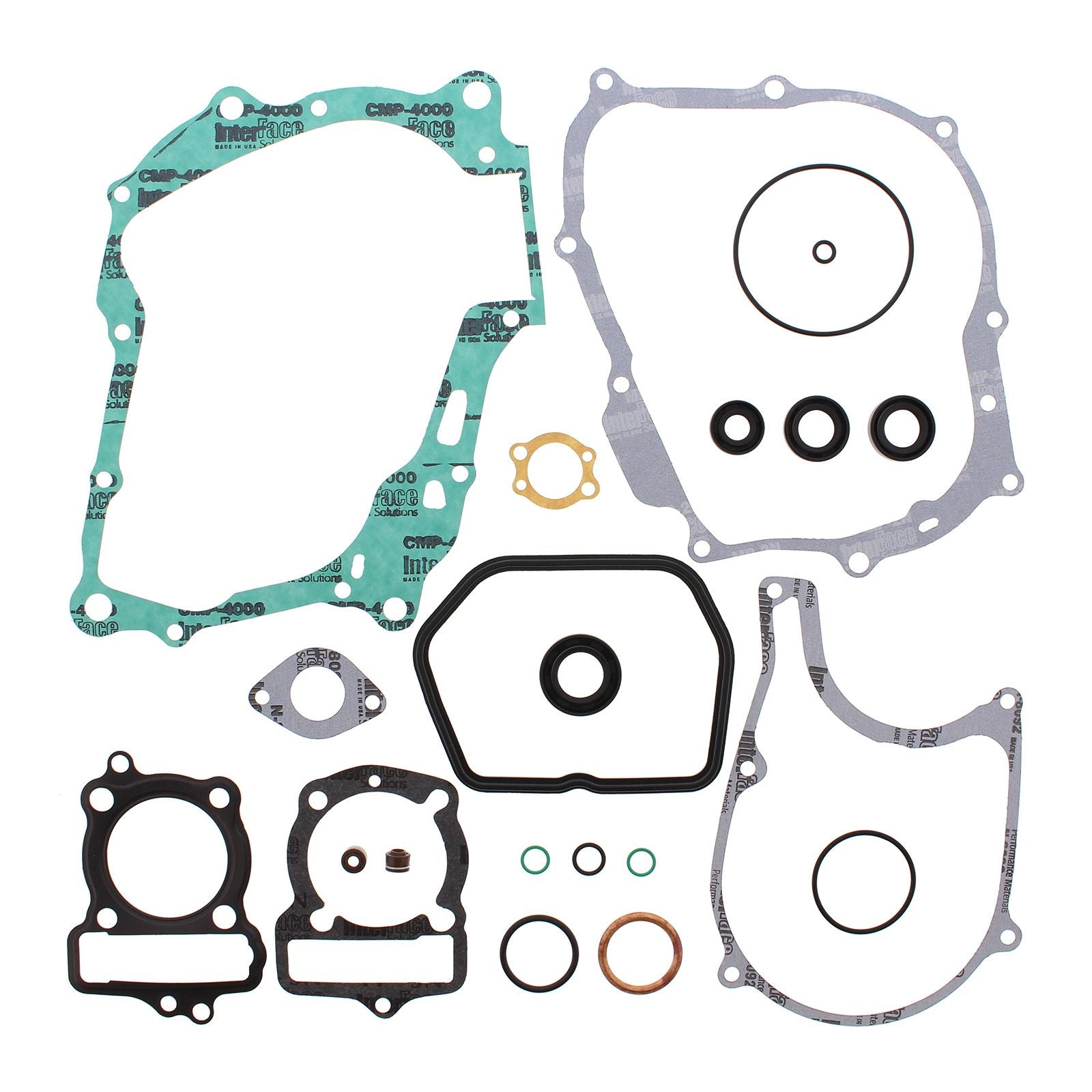 New VERTEX Engine Complete Gasket Set With Oil Seals For Honda #VER811221