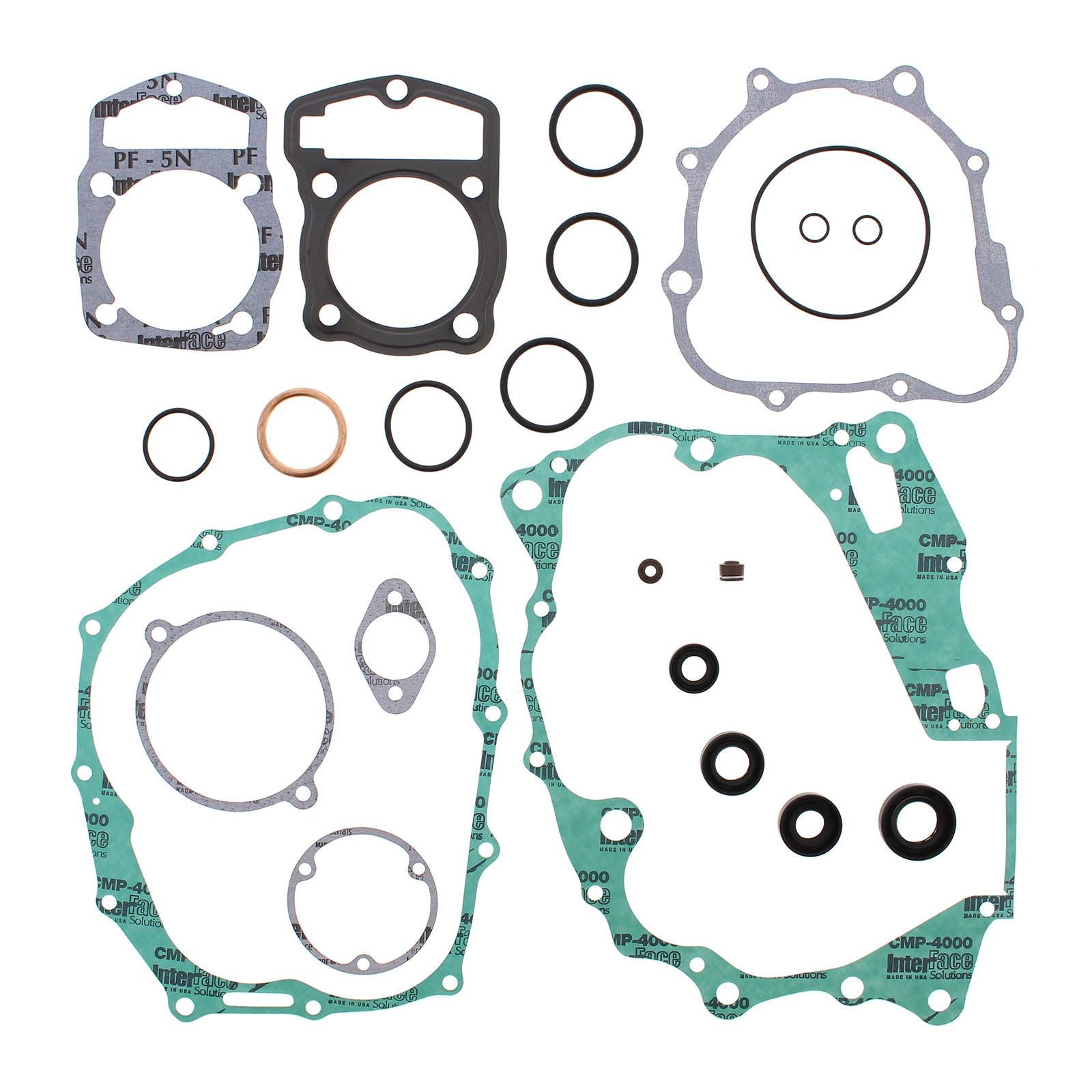 New VERTEX Engine Complete Gasket Set With Oil Seals For Honda #VER811228