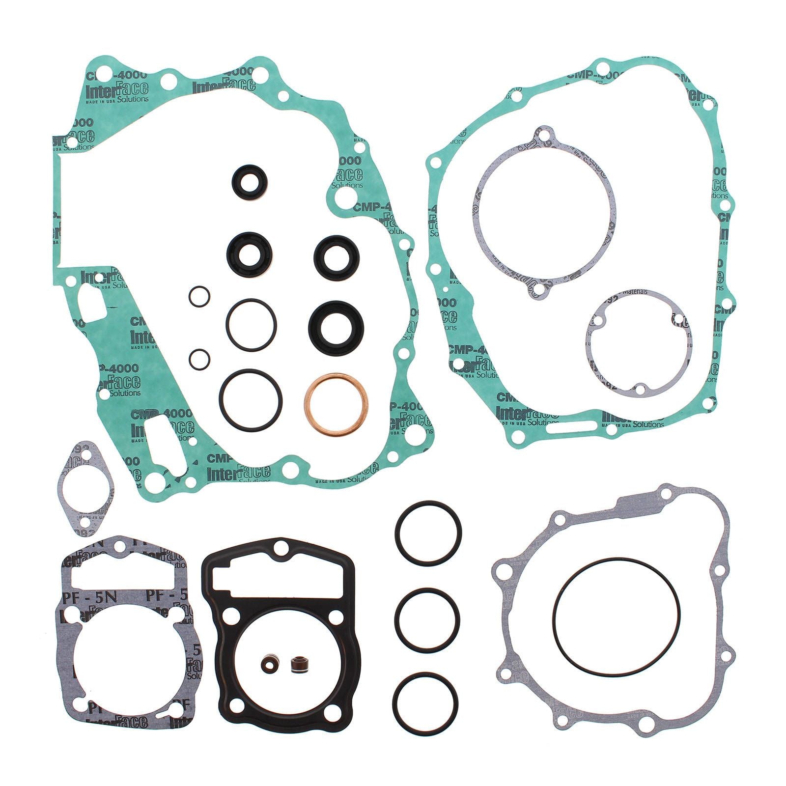 New VERTEX Engine Complete Gasket Set With Oil Seals For Honda #VER811238