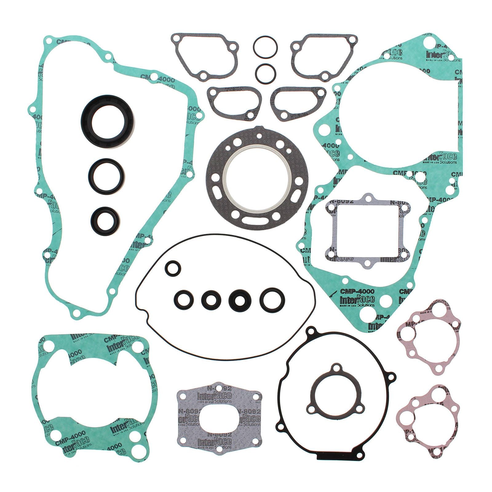 New VERTEX Engine Complete Gasket Set With Oil Seals For Honda #VER811257