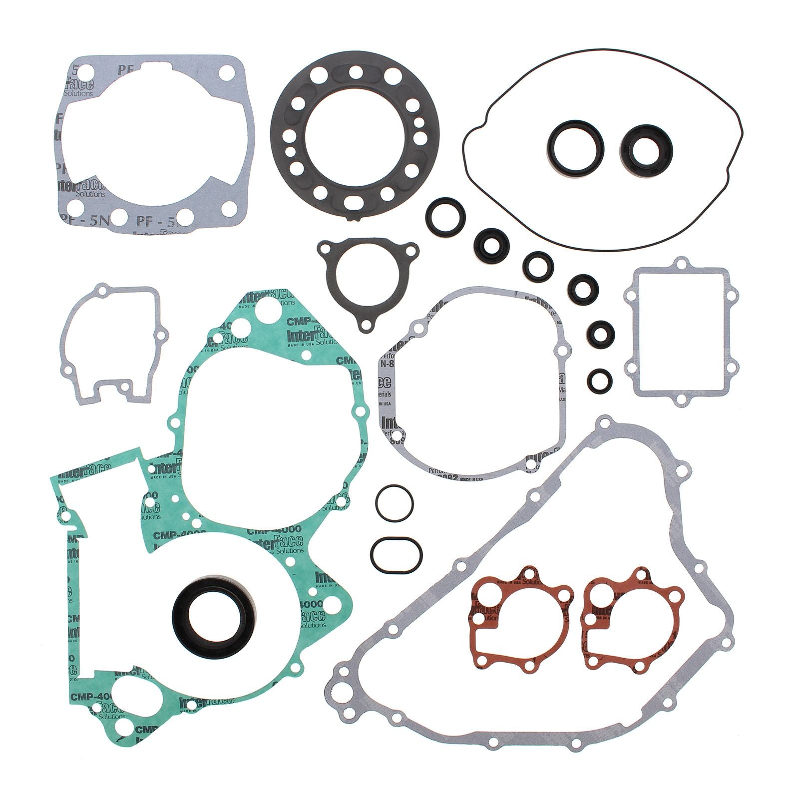 New VERTEX Engine Complete Gasket Set With Oil Seals For Honda #VER811261