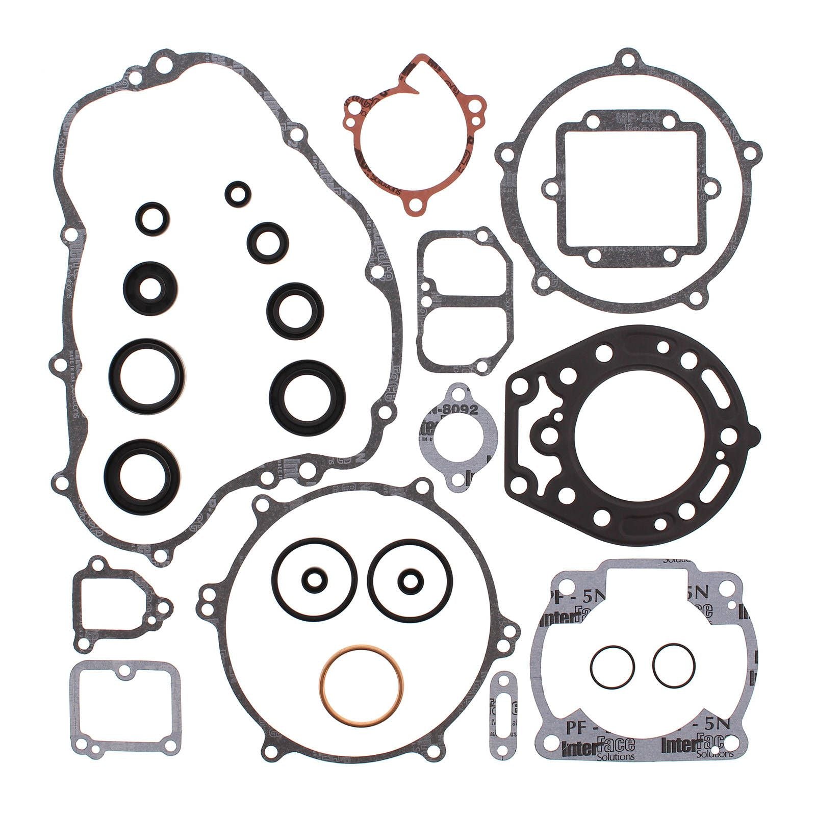 New VERTEX Engine Complete Gasket Set With Oil Seals For Kawasaki #VER811445