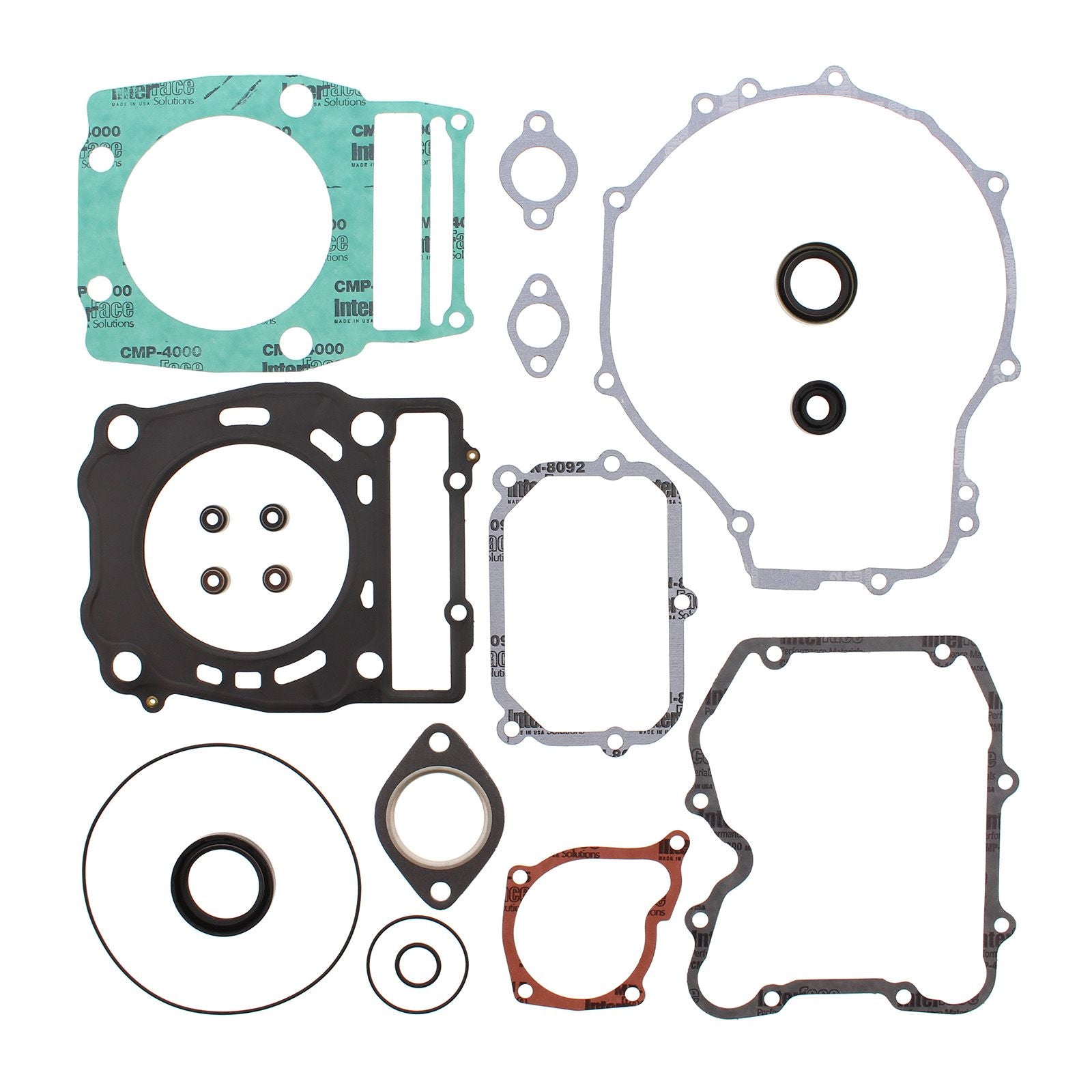 New VERTEX COMPLETE GASKET SET W// OIL SEALS POL VARIOUS MODELS VER811830