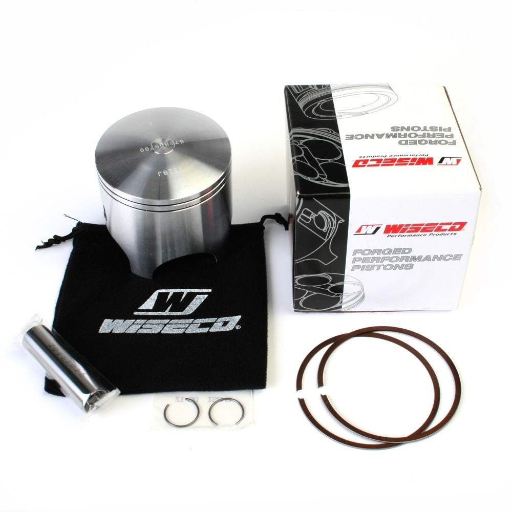 WISECO Piston Kit (inc Rings, Pin, Clips) For YAMAHA IT490, YZ490 W-478M08750 | Australian Moto Spares