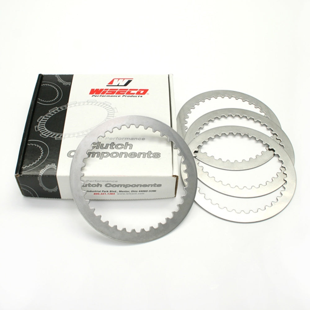 WISECO Clutch Plate Kit - Steel For KAWASAKI KX60, KDX80, KX80, KX65 W-WPPS007 | Australian Moto Spares