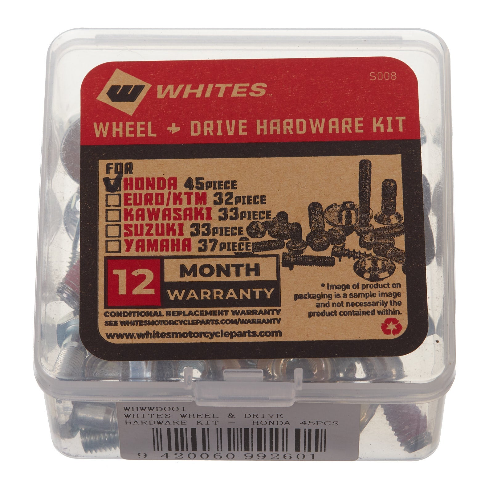 New WHITES Wheel & Drive Hardware Kit For Honda 45Pcs #WHWWD001 | Australian Moto Spares