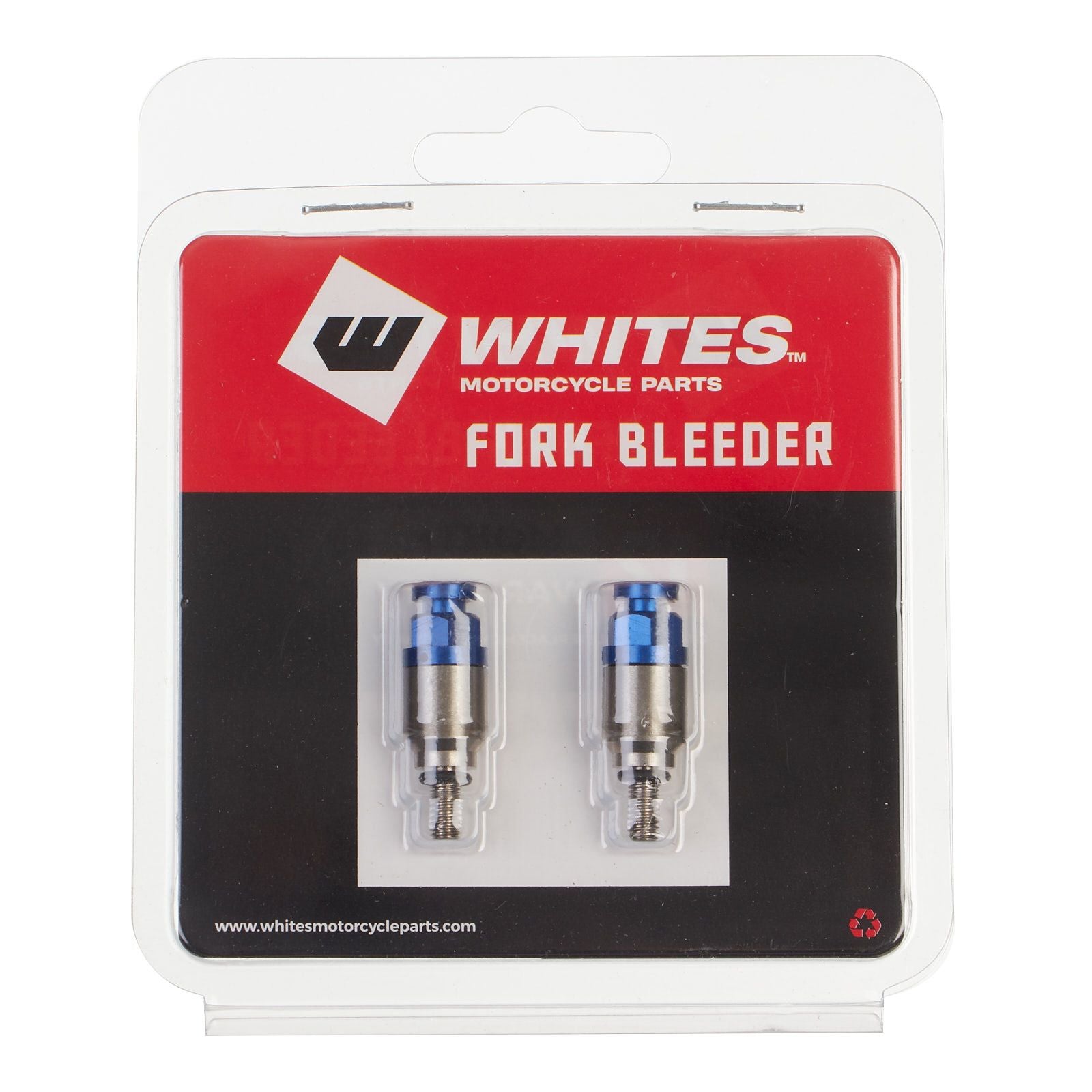 New WHITES Fork Bleeder Valve - M4 X 0.7 (Blue) #WPBFBV47BU