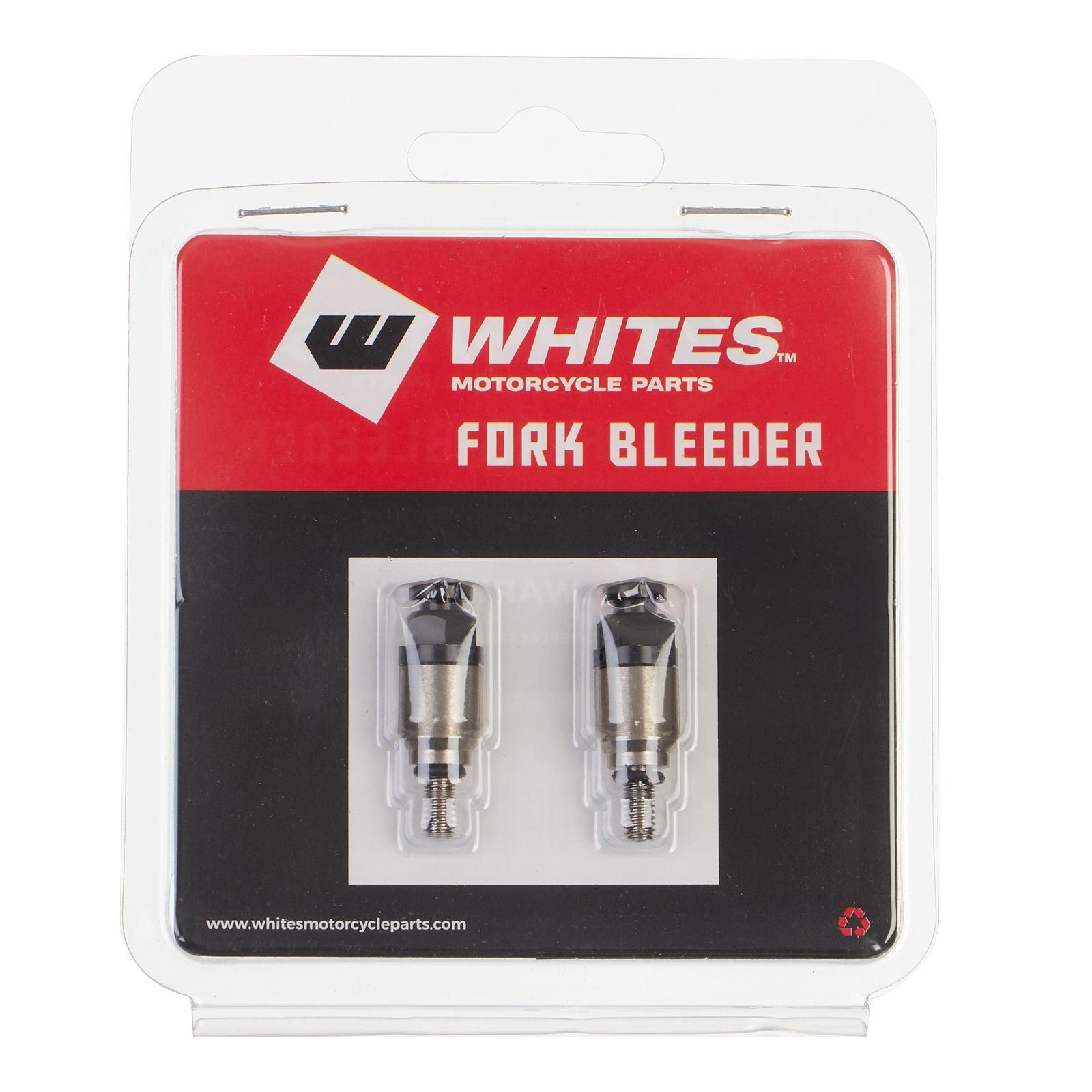 New WHITES Fork Bleeder Valve - M4 X 0.7mm (Black) #WPBFBV47B
