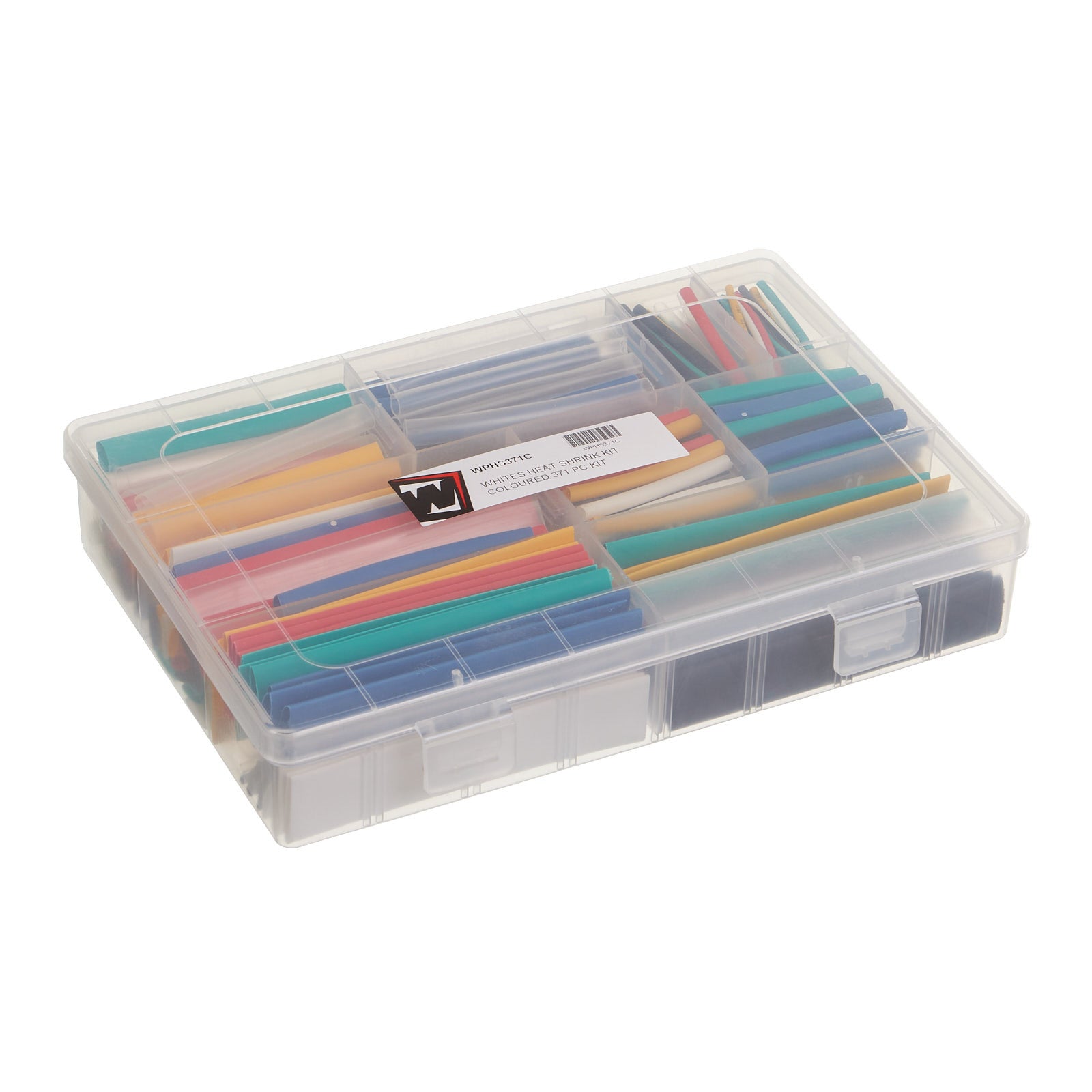New WHITES Heat Shrink Kit Coloured 371 PC Kit #WPHS371C | Australian Moto Spares