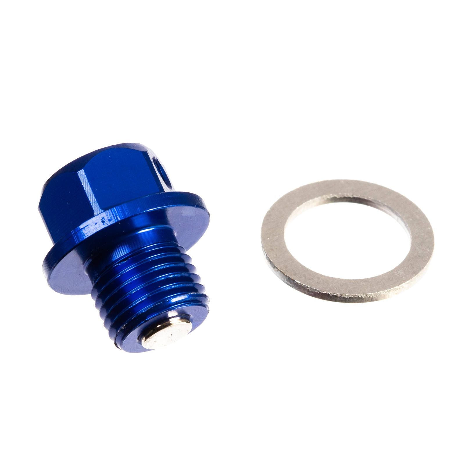 New WHITES Magnetic Sump Plug M12 x 10 x 1.25 - Blue #WPMDP1210125B