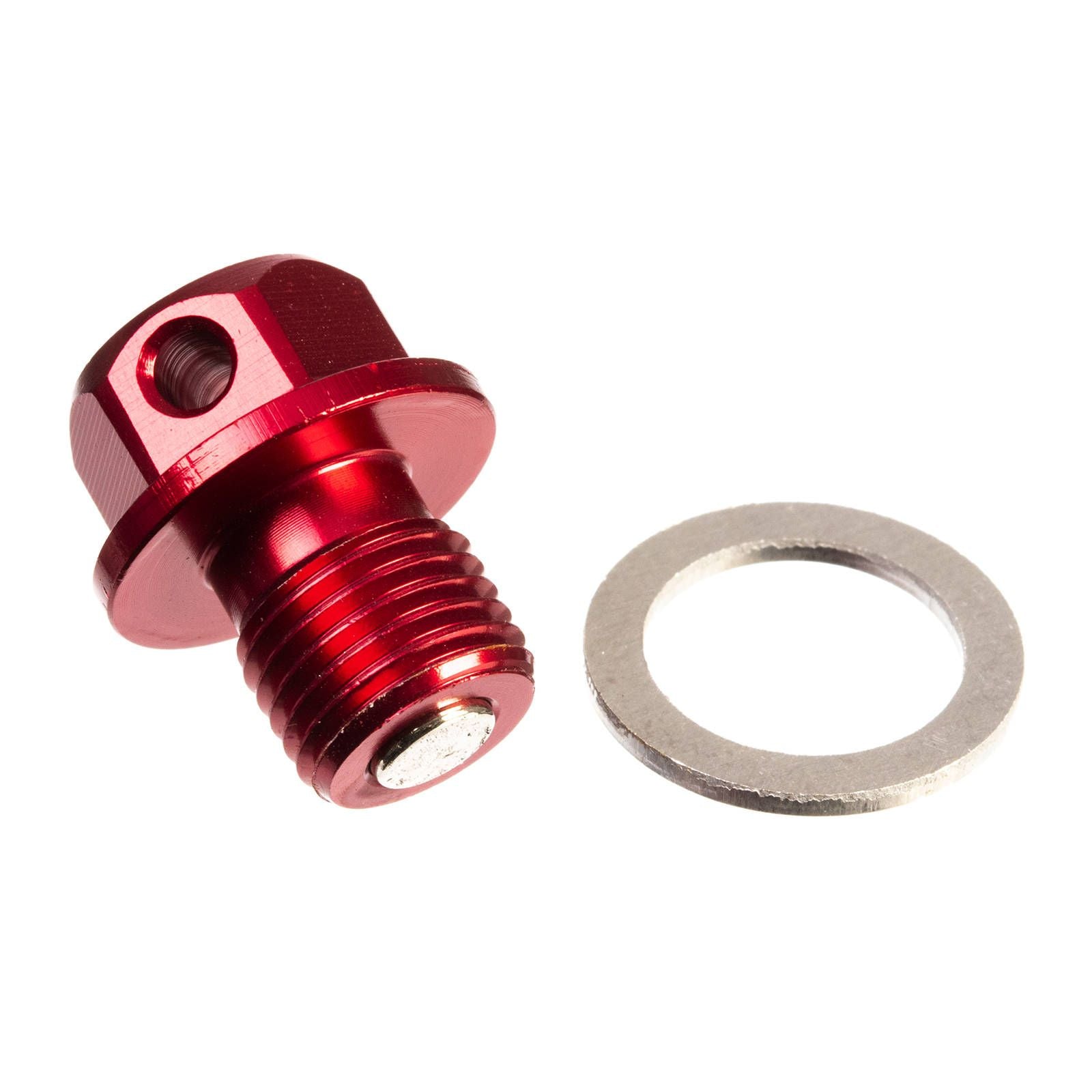 New WHITES Magnetic Sump Plug M12 x 12 x 1.25 - Red #WPMDP1212125R