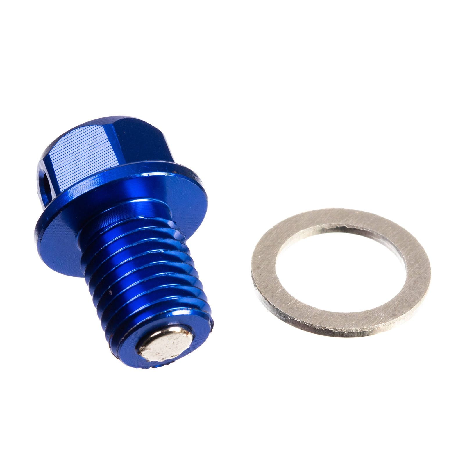New WHITES Magnetic Sump Plug M12 x 15 x 1.5 - Blue #WPMDP121515B