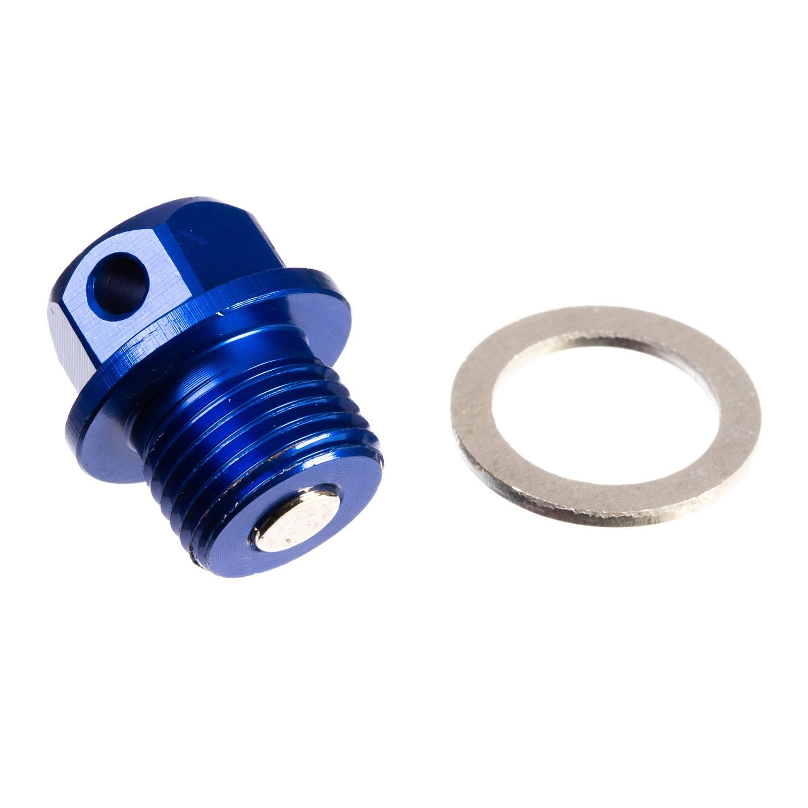 New WHITES Magnetic Sump Plug M14 x 10 x 1.25 - Blue #WPMDP1410125B