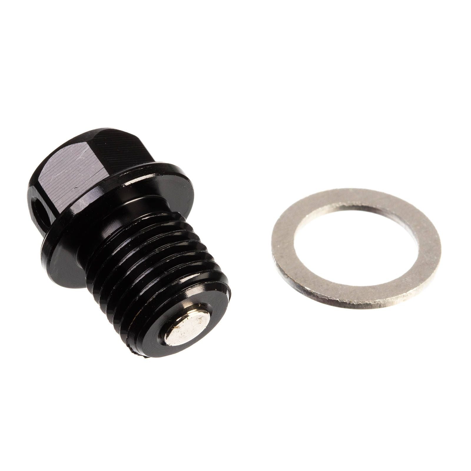 New WHITES Magnetic Sump Plug M14 x 14 x 1.5 - Black #WPMDP141415K