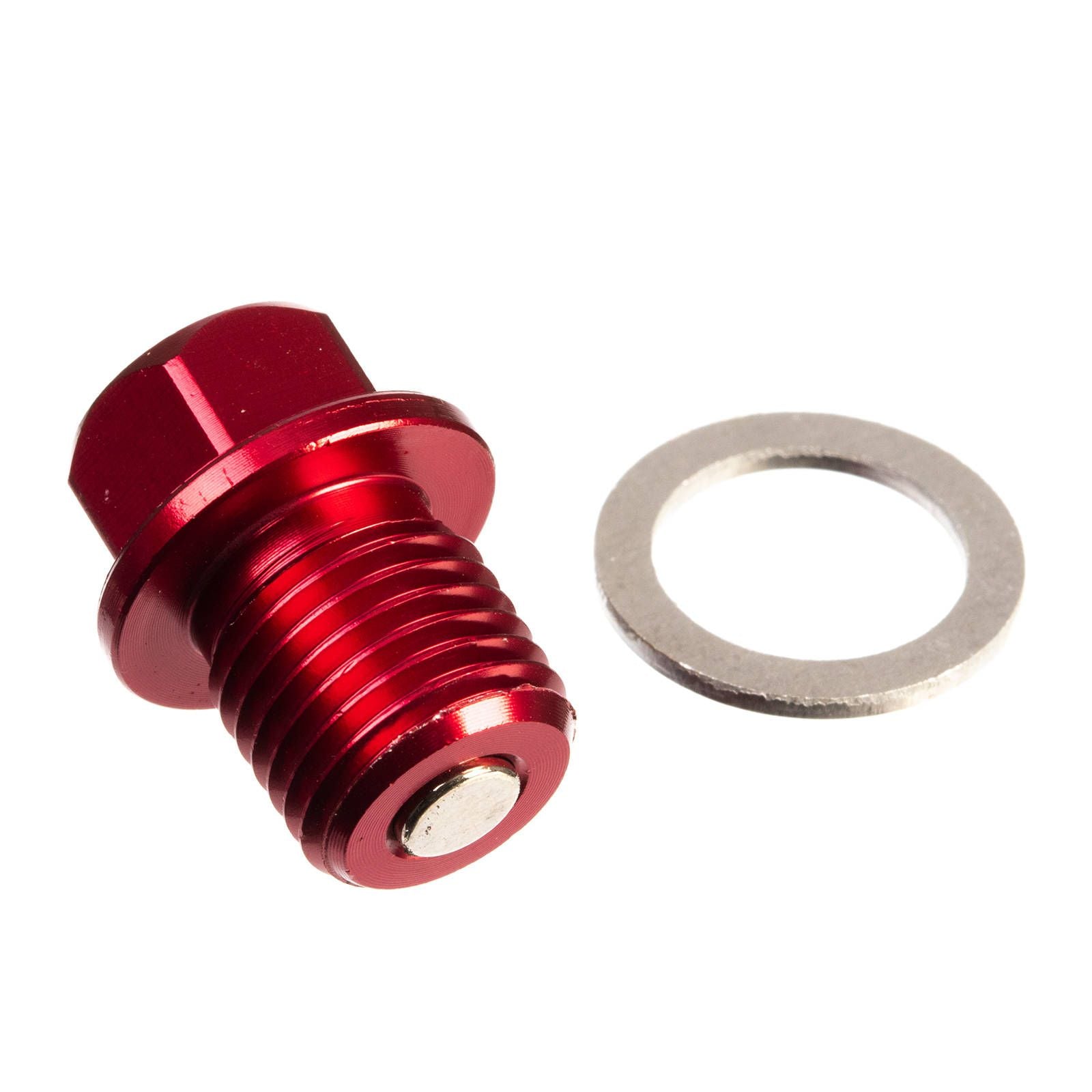 New WHITES Magnetic Sump Plug M14 x 14 x 1.5 - Red #WPMDP141415R