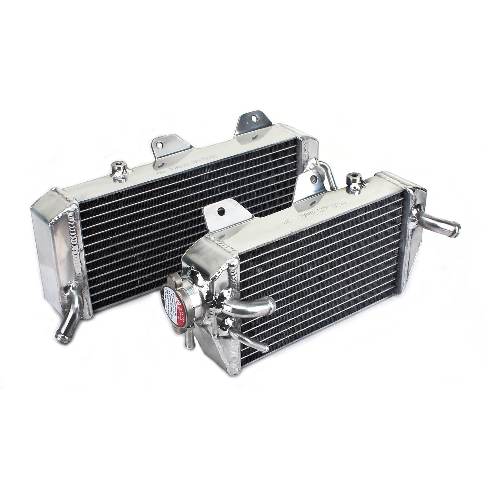 New WHITES Radiator For Kawasaki KX450F 2008 Pair #WPRAD016P