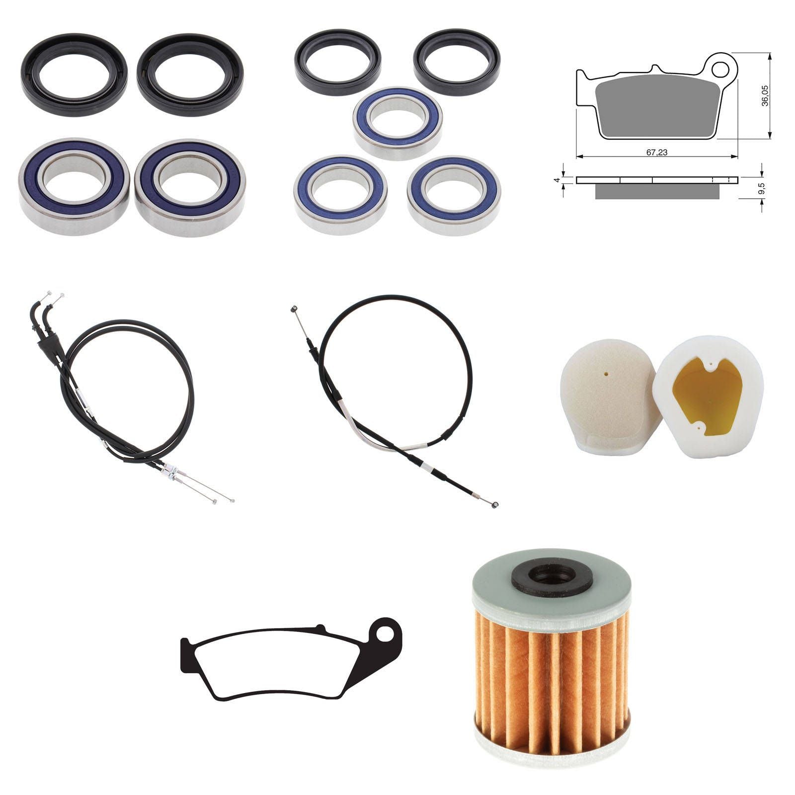 New WHITES Off Road Refurb Kit For Suzuki RMZ250 2005-2006 #WPRDB05002