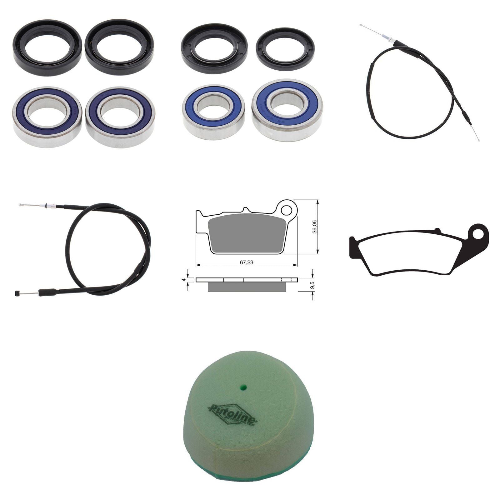 New WHITES Off Road Refurb Kit For Yamaha YZ125 2005 #WPRDB07015