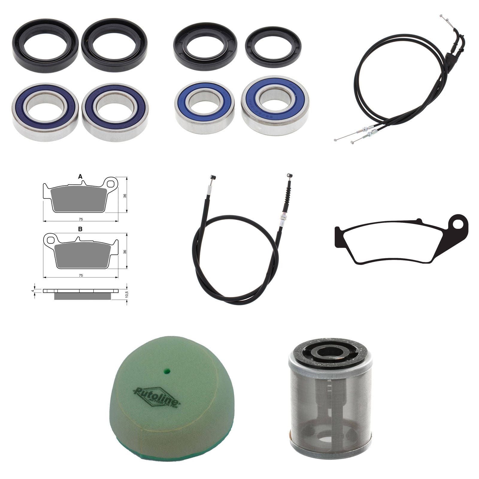 New WHITES Off Road Refurb Kit For Yamaha YZ250F 2001 #WPRDB07026