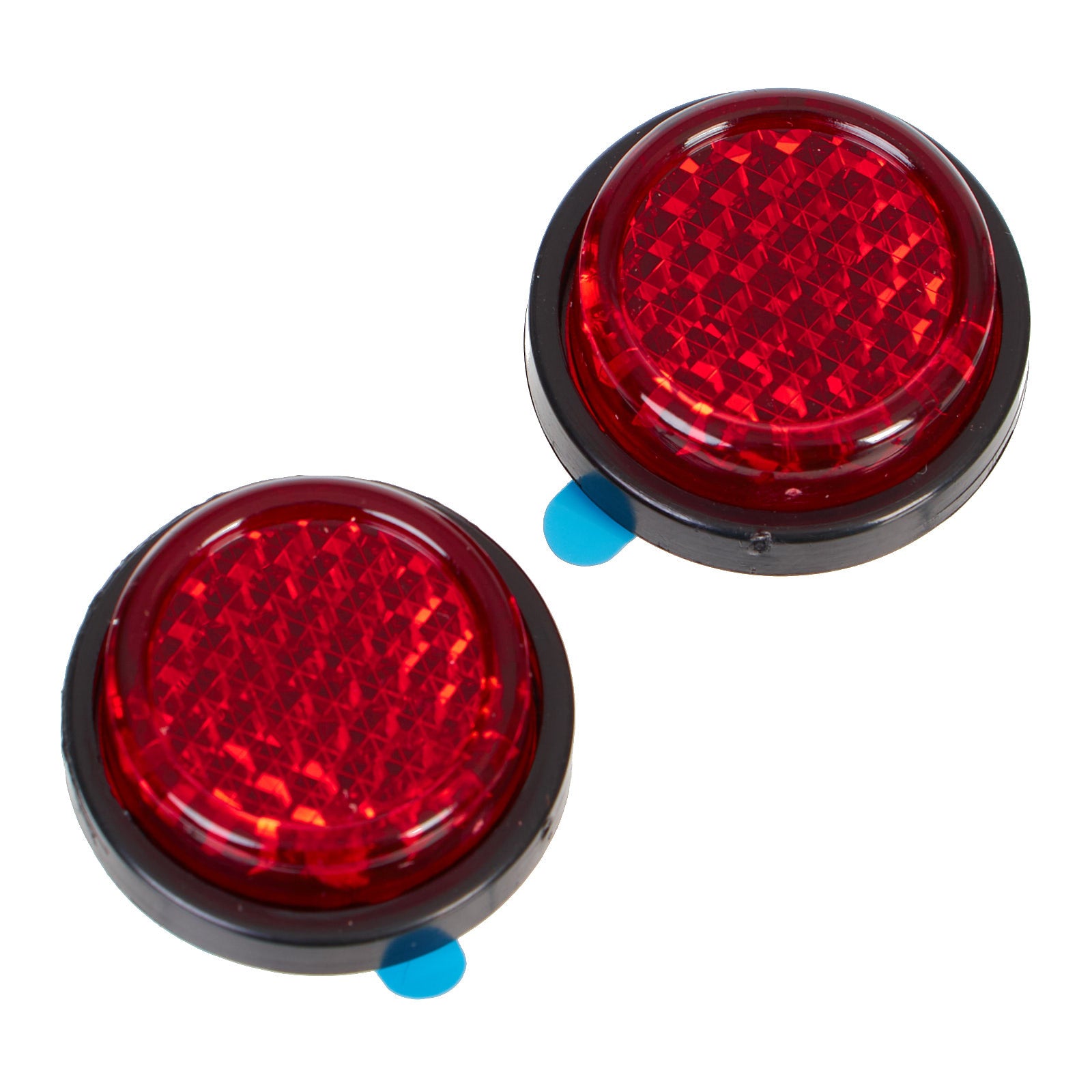 New WHITES Reflectors - Round - 22mm - Pair #WPREFROUND | Australian Moto Spares