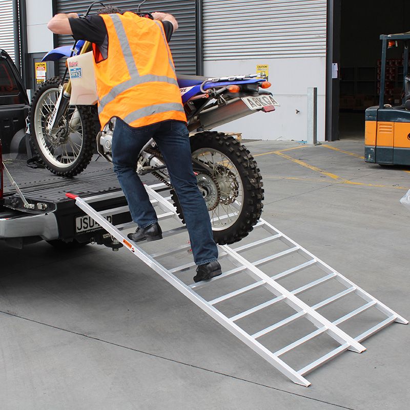 New WHITES 006 ALLOY ATV RAMP FOLDING 183cmX114cm 680kg rated WPSRAMP006