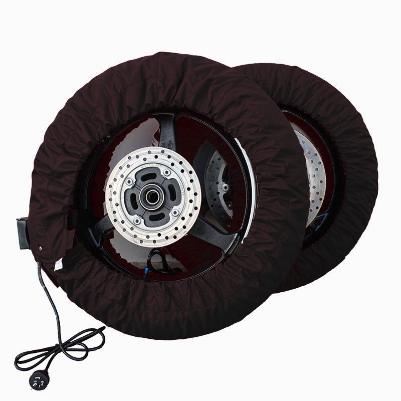 New WHITES Tyre Warmer C6 Digital 30-90C 120/200+ Pair - Black #WPTWC61BK
