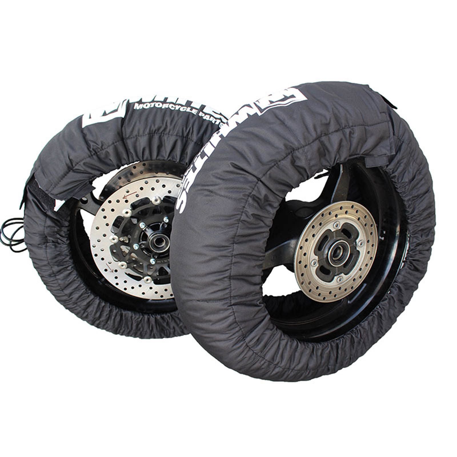 New WHITES Tyre Warmer D3 60/80/95C 120/160 Pair - Black #WPTWD33BK