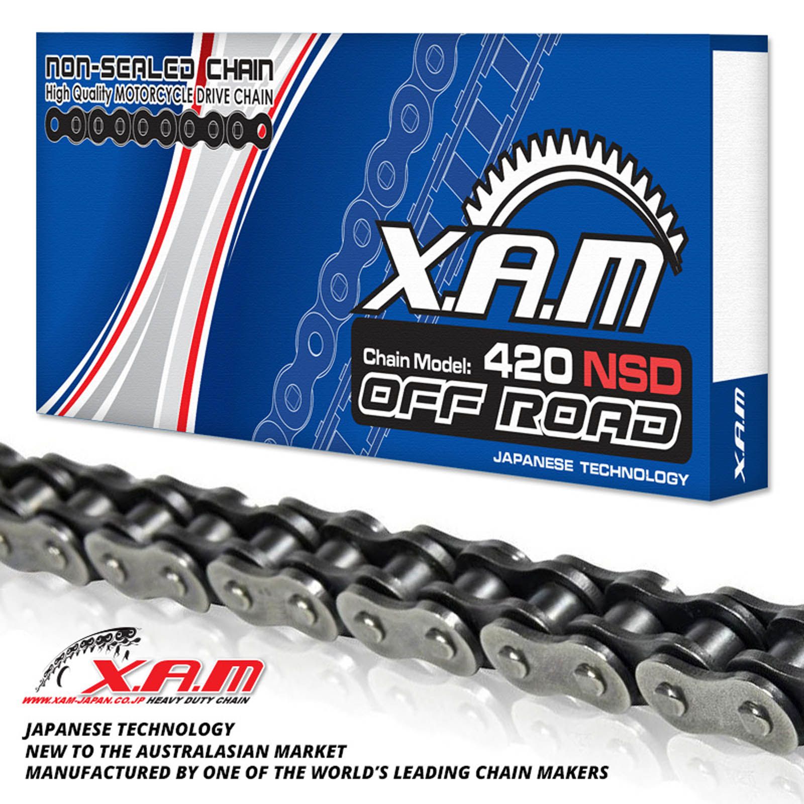 New XAM 420NSD Non-Sealed Chain (120L) #XC420NSD120