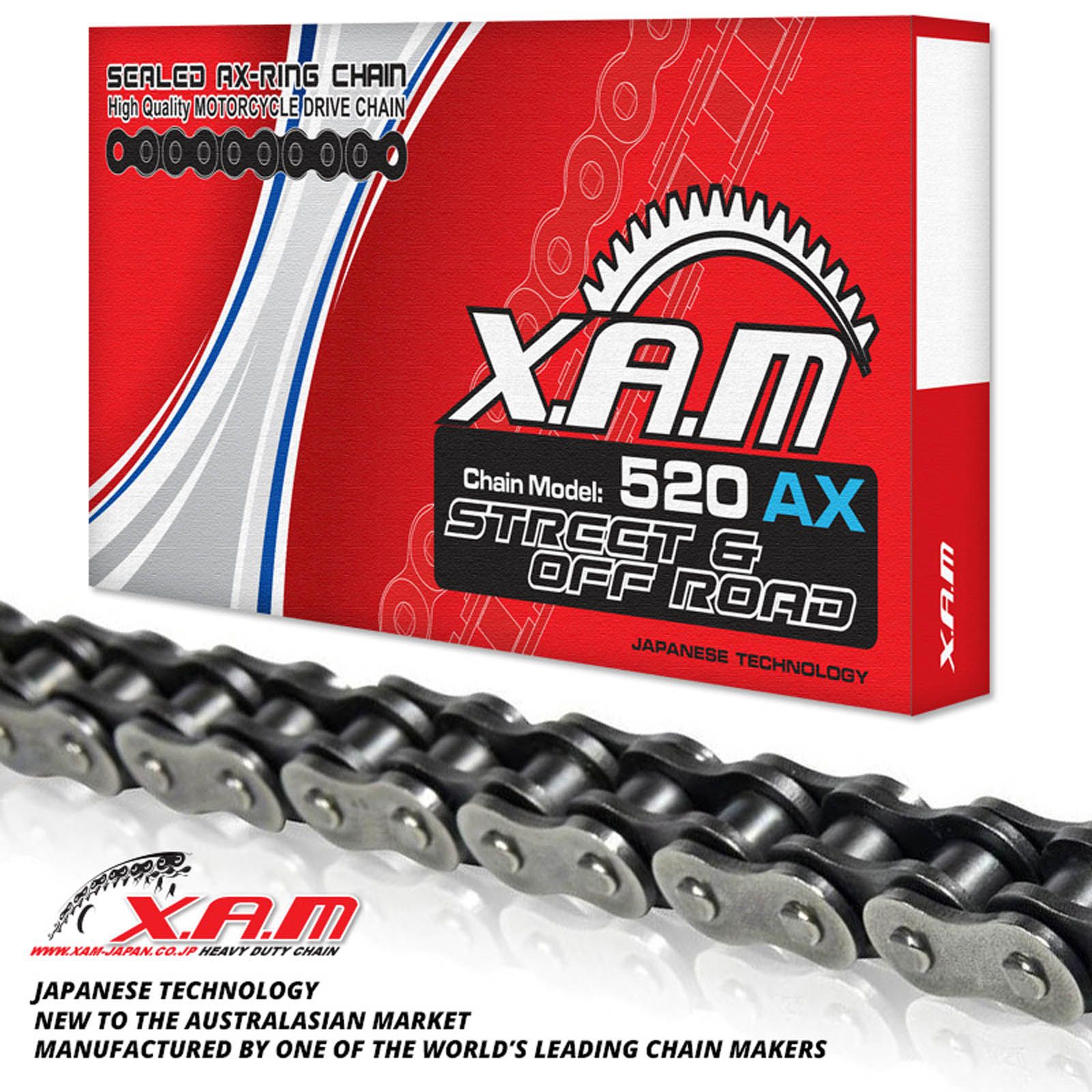 New XAM 520AX X-Ring Chain (100L) #XC520AX100