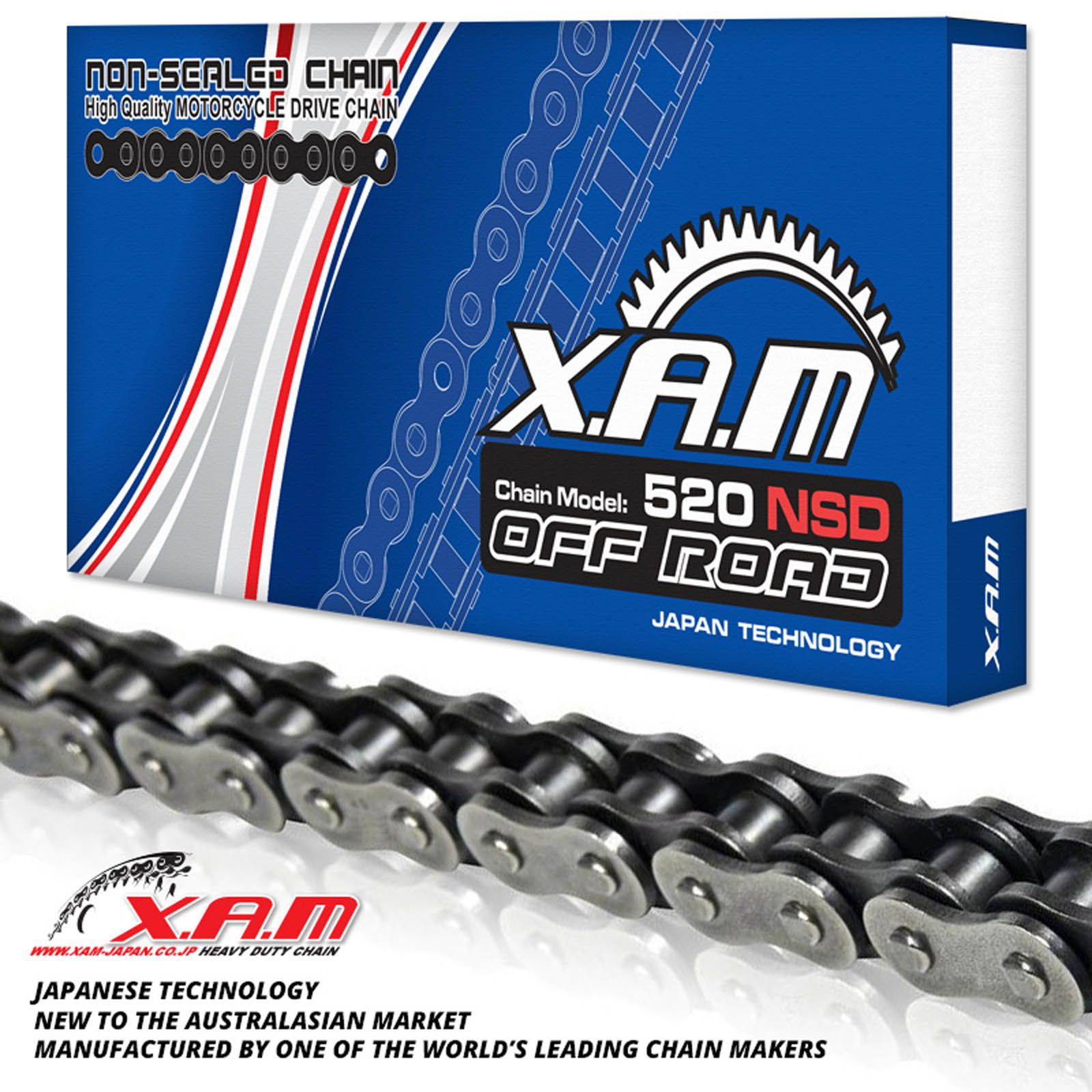 New XAM 520NSD Non-Sealed Chain (112L) #XC520NSD112