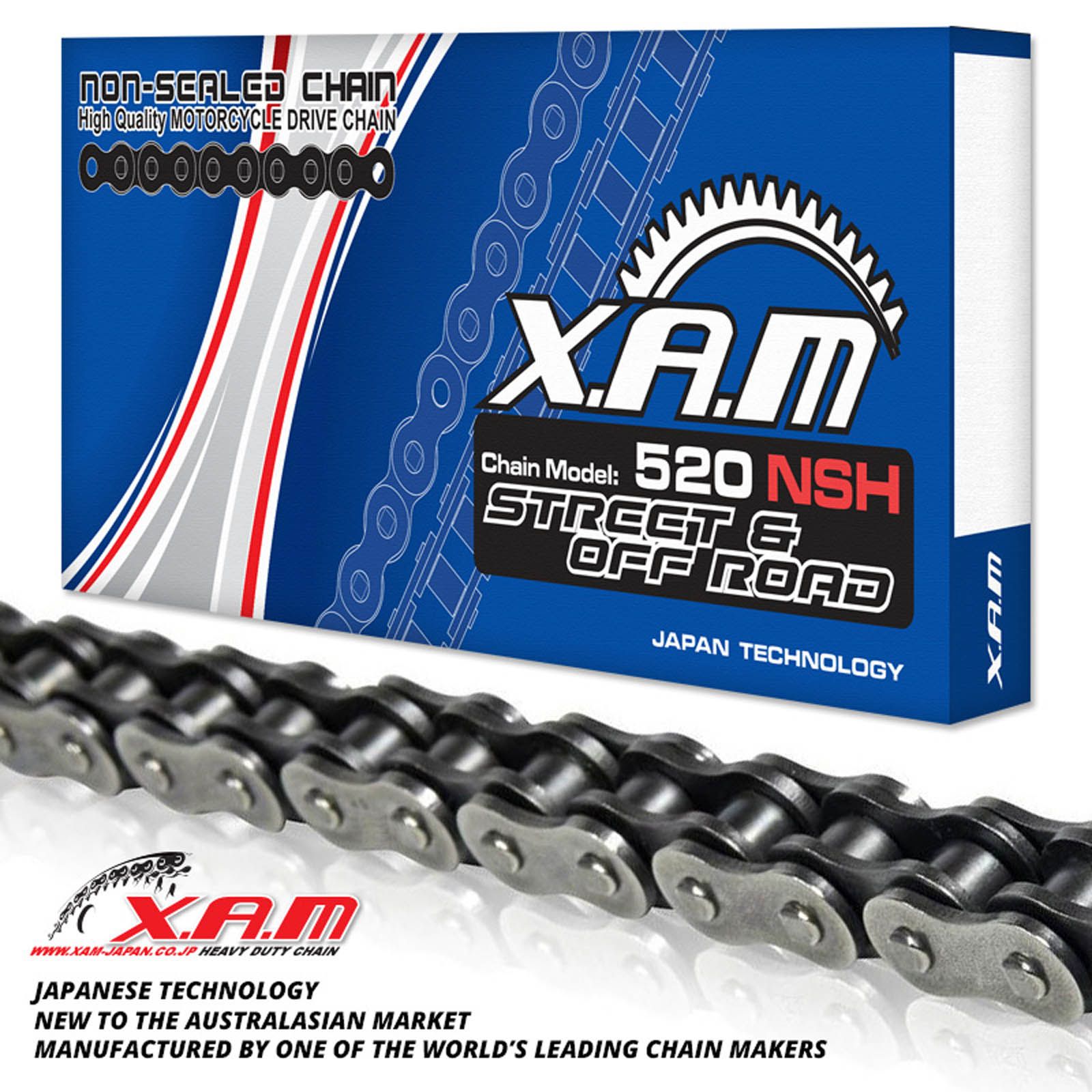 New XAM 520NSH Non-Sealed Heavy Duty Chain (108L) #XC520NSH108