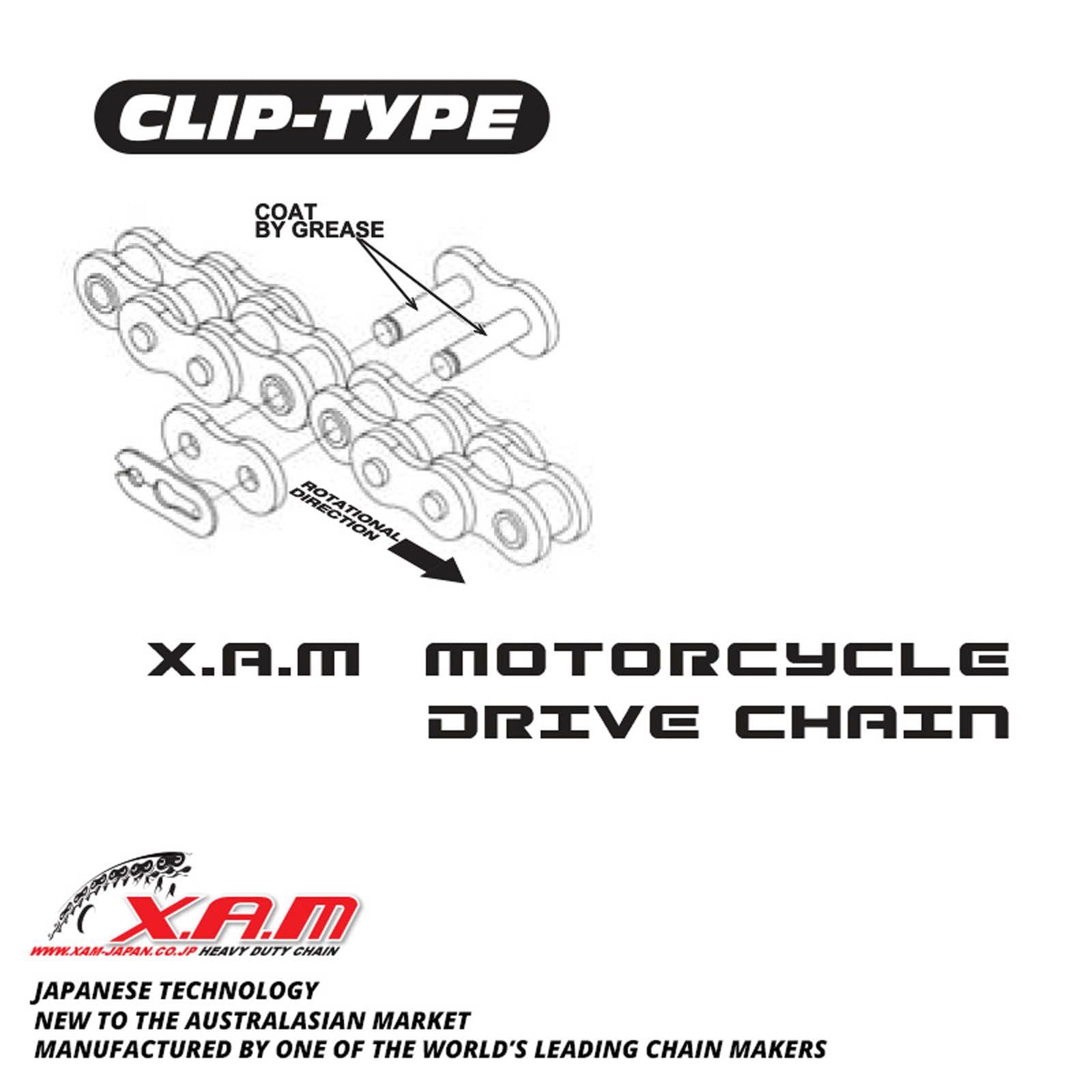 New XAM Chain Join Link Clip Type #XCL415NSDC