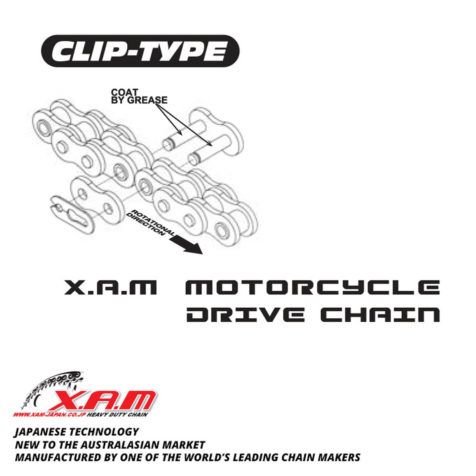 New XAM Chain Join Link G1 Clip Type #XCL428NSDG1C